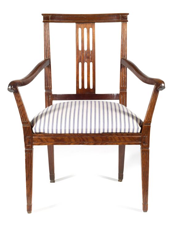 A Cape Stinkwood Neo Classical Armchair Early 19th Century Strauss Co