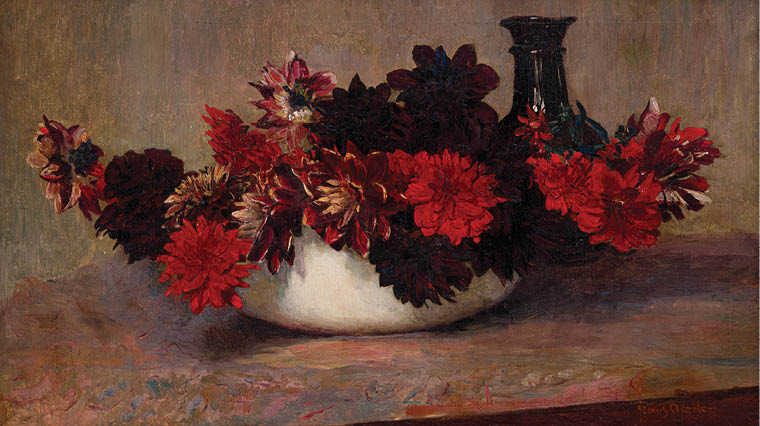 A white vase with a red flower in it. Description generated by AI