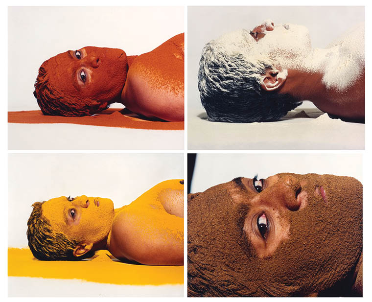 A person with a yellow face. Description generated by AI