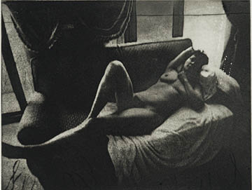 A black and white photo of a person sitting on a bench. Description generated by AI