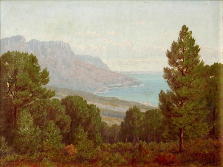 Jan Ernst Abraham Volschenk; Glimpse of Camps Bay from Kloof Nek