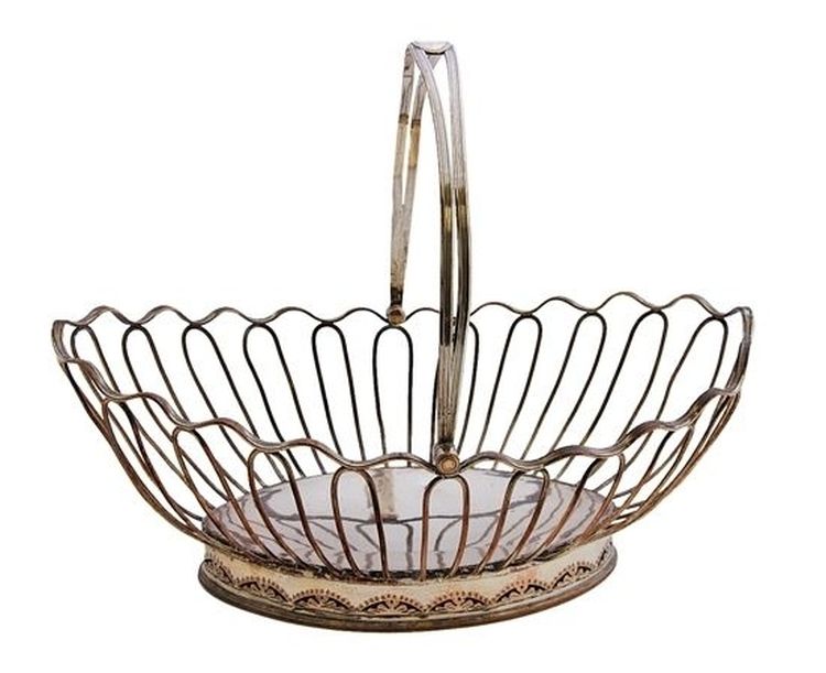A Sheffieldplated basket, 19th century Strauss & Co