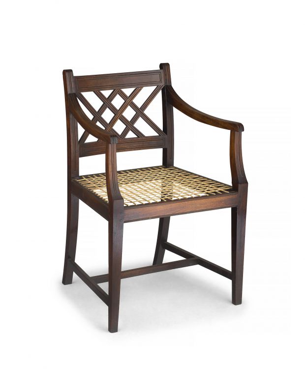 A Cape Regency stinkwood armchair, 19th century