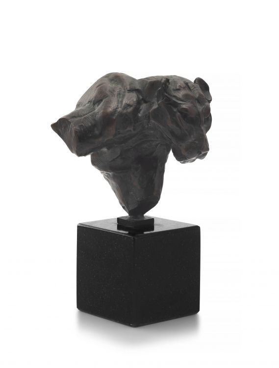 Dylan Lewis; S099 Leopard Bust Leaping maquette V