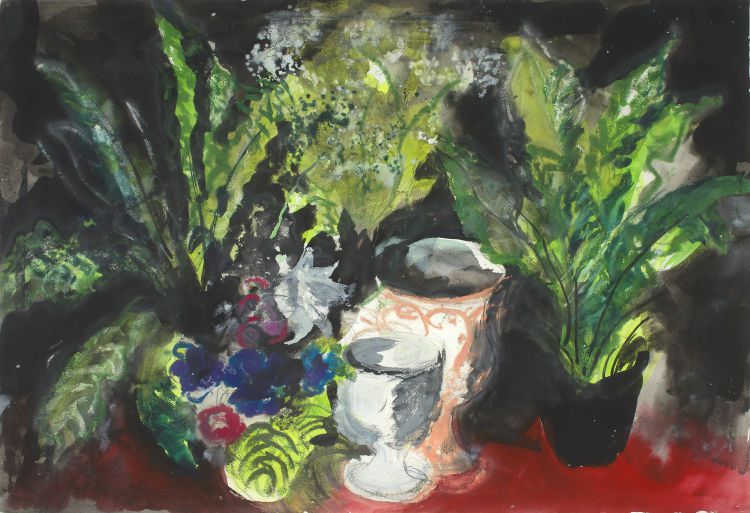 John Piper; Untitled (Pot Plants)