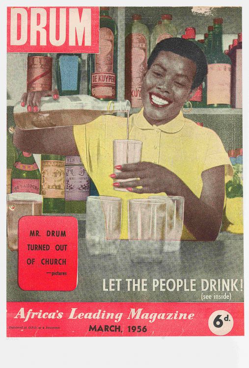 Let the People Drink, poster by Drum Magazine Strauss & Co