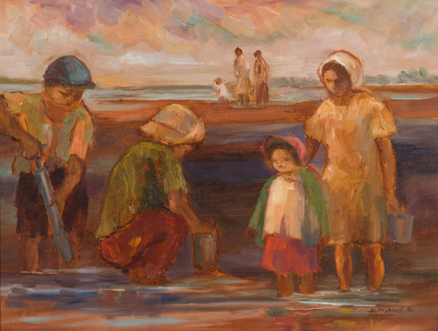 Amos Langdown; Collecting Mussels