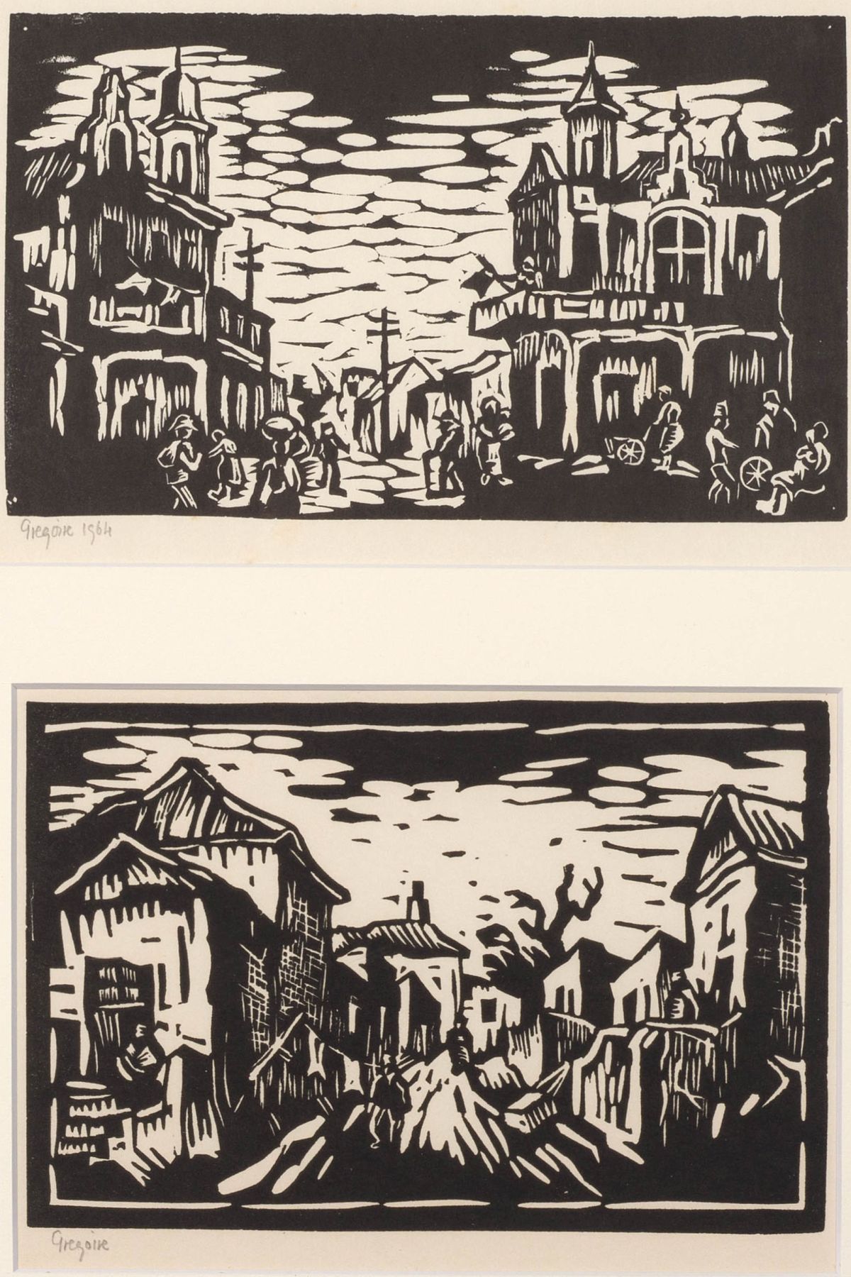 Gregoire Boonzaier; District Six and Street Scene (two)