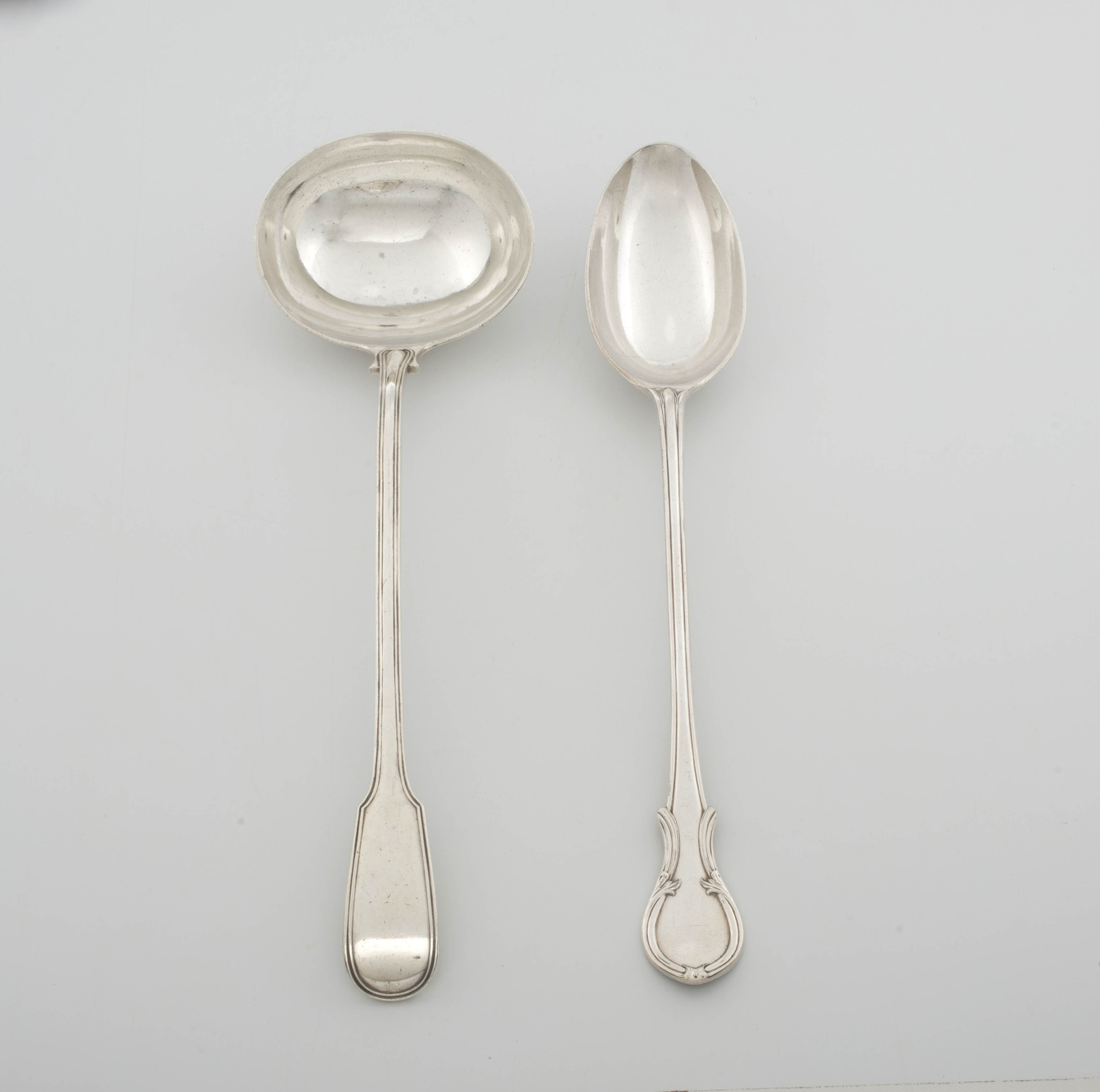 A William IV silver Fiddle pattern soup ladle, William Theobalds, London, 1830
