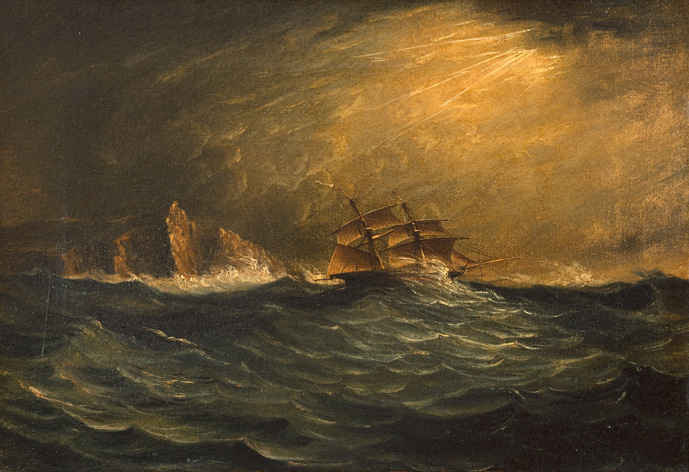Thomas Baines; A South Easter off The Cape