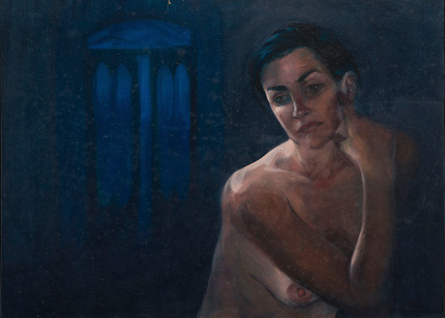 Kerri-Jane Evans; Blue Interior I