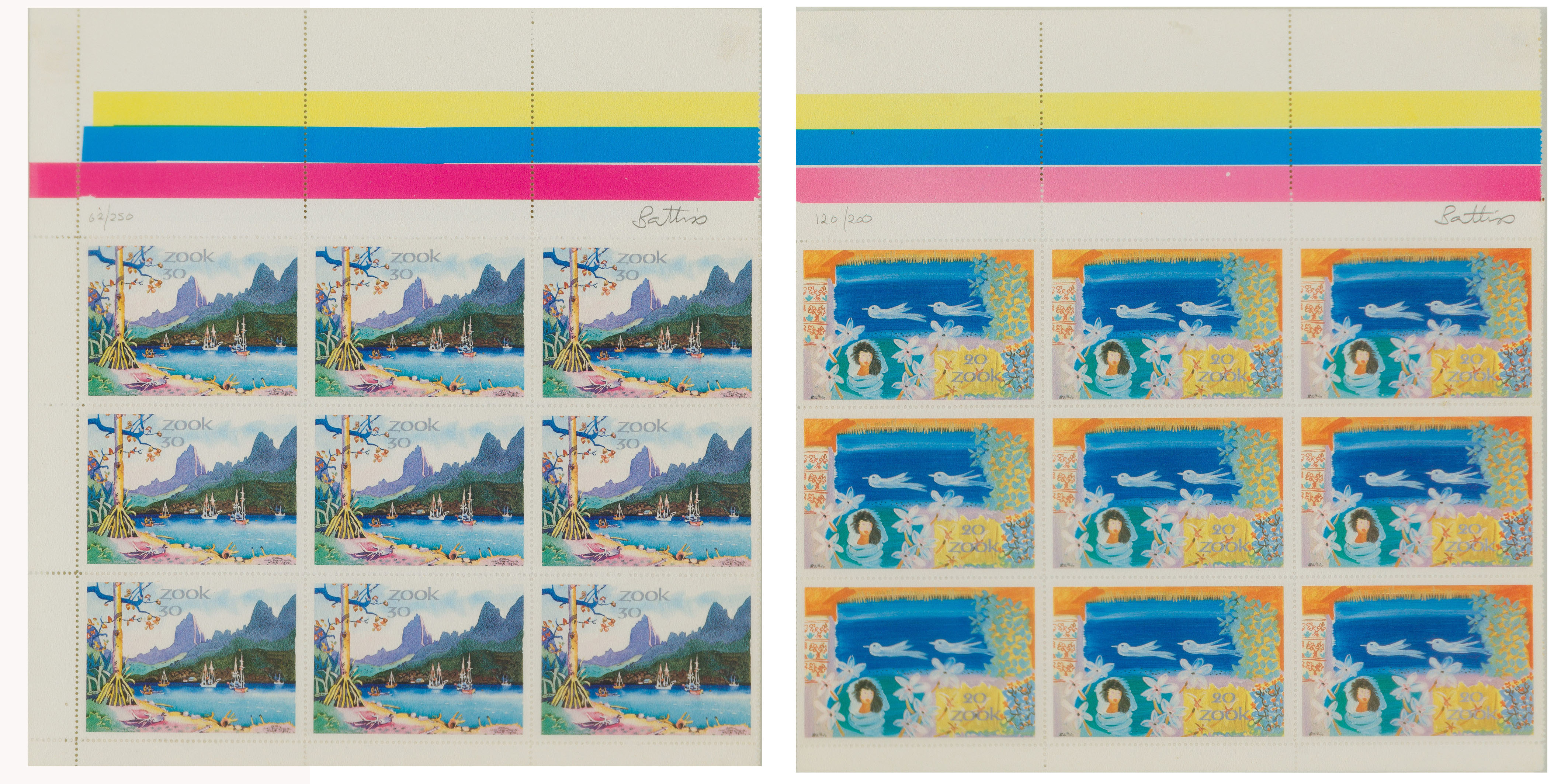 Walter Battiss; Fook Island Stamps