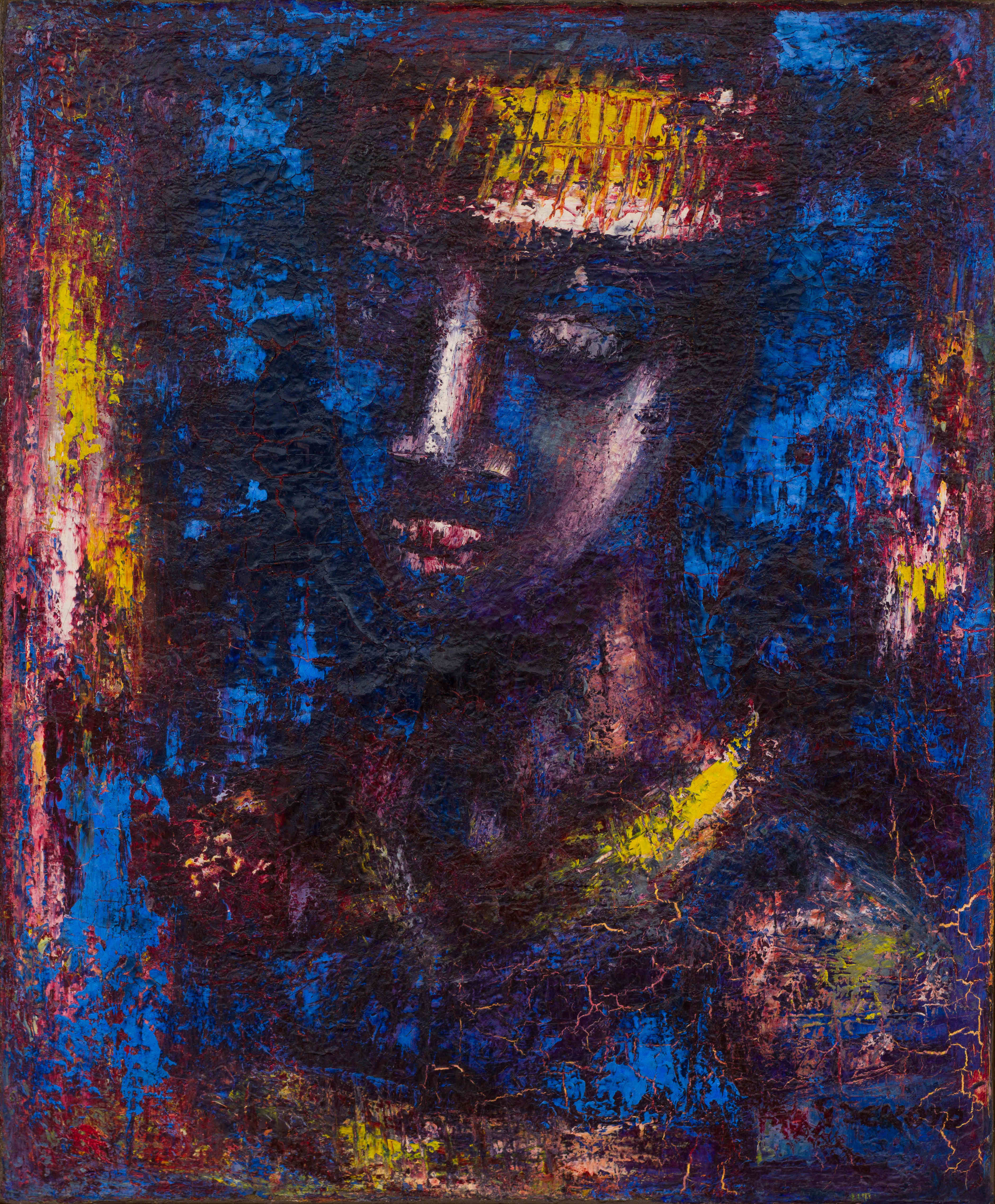Gerard Sekoto; Portrait Bleu (Boy)