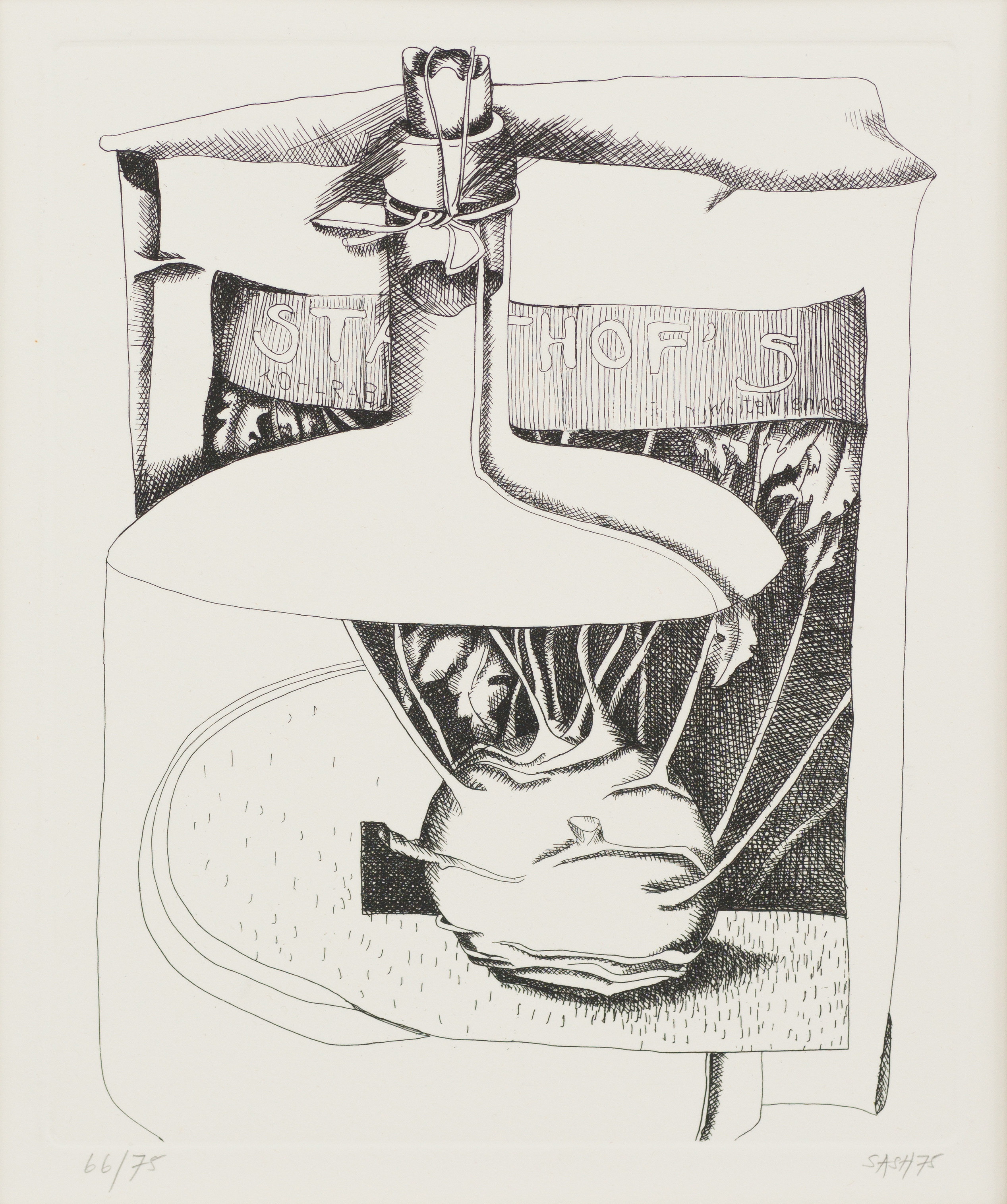 Cecily Sash; Still Life with Vessels, set of six