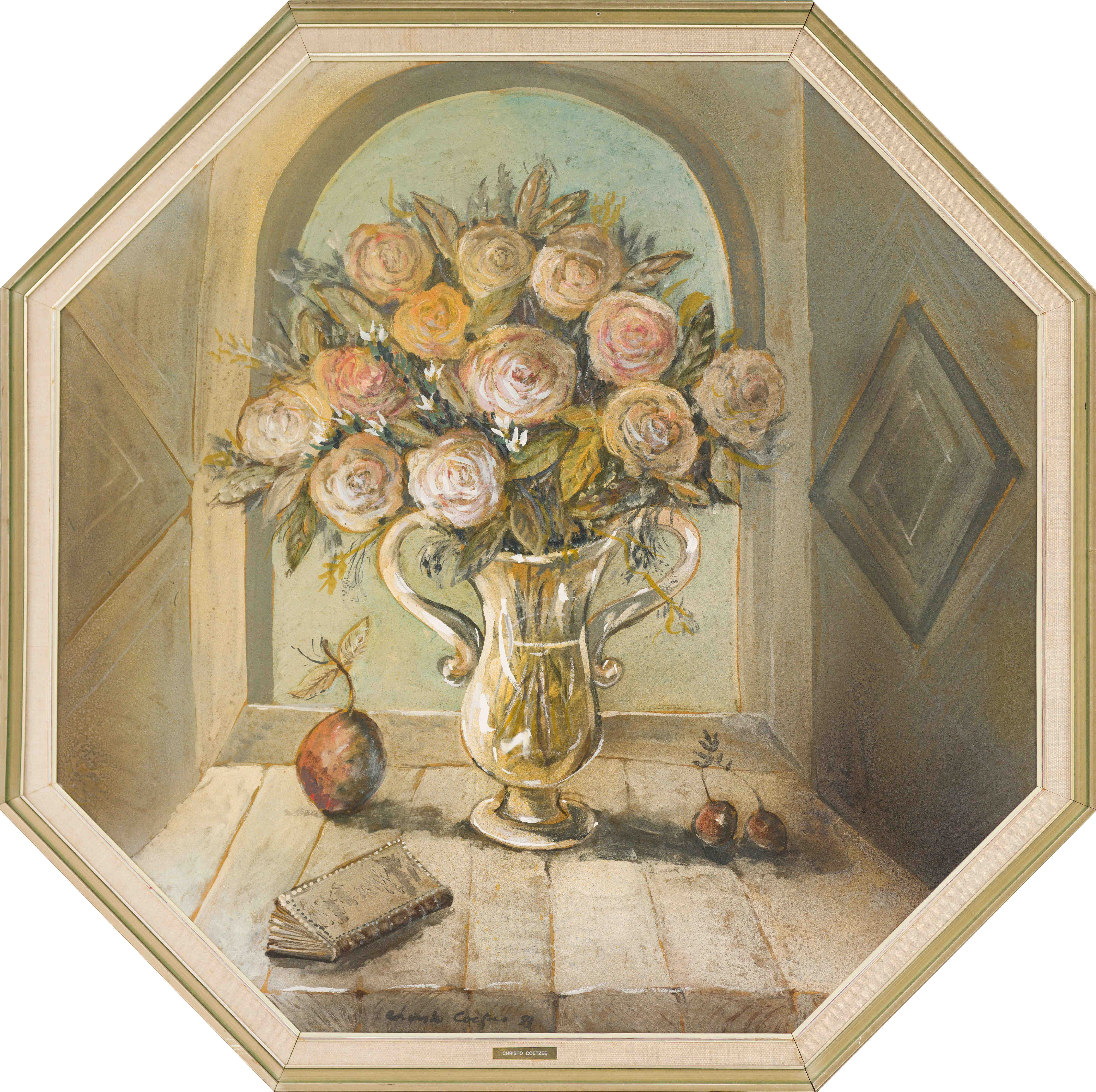 Christo Coetzee; Still Life with Roses