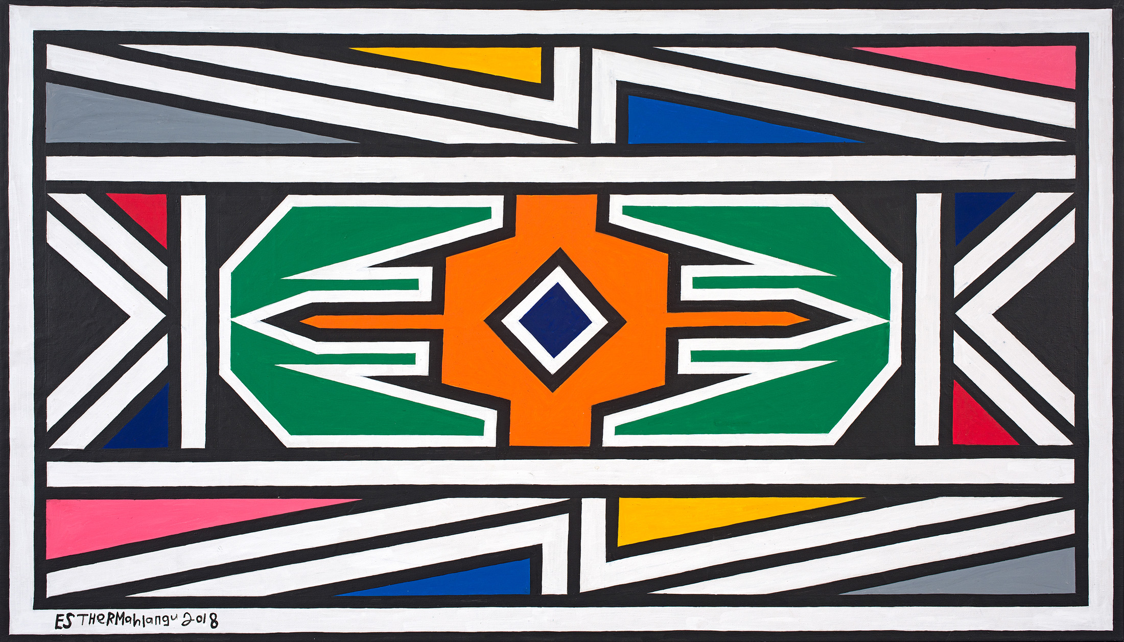 Ndebele Patterns By Esther Mahlangu Strauss Co