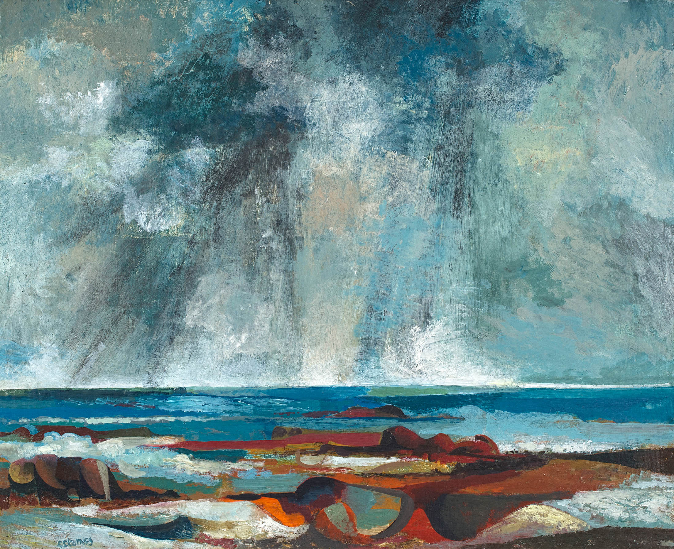 Cecil Skotnes; Storm over Camps Bay
