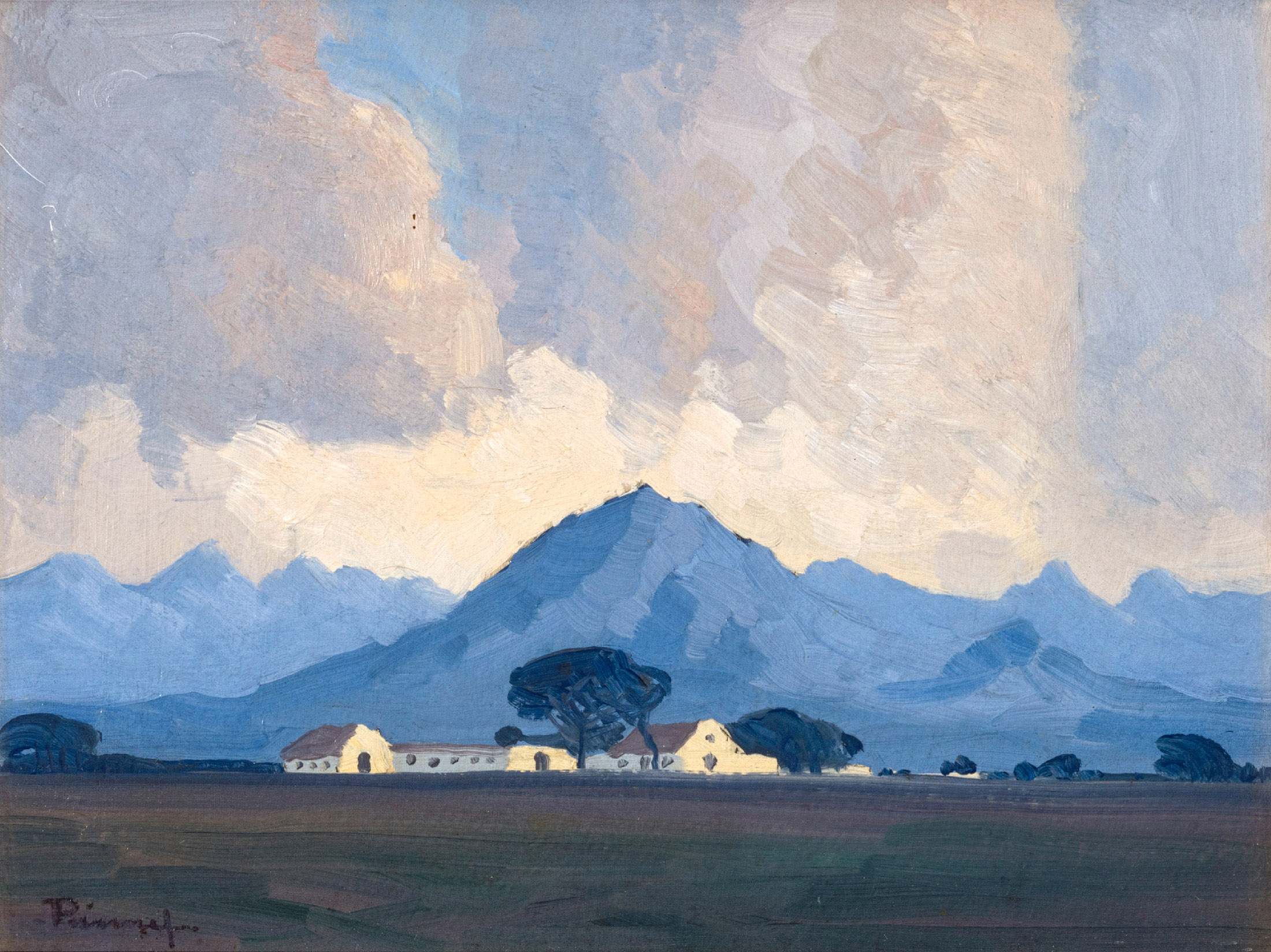 Jacob Hendrik Pierneef; An Extensive Mountain Landscape