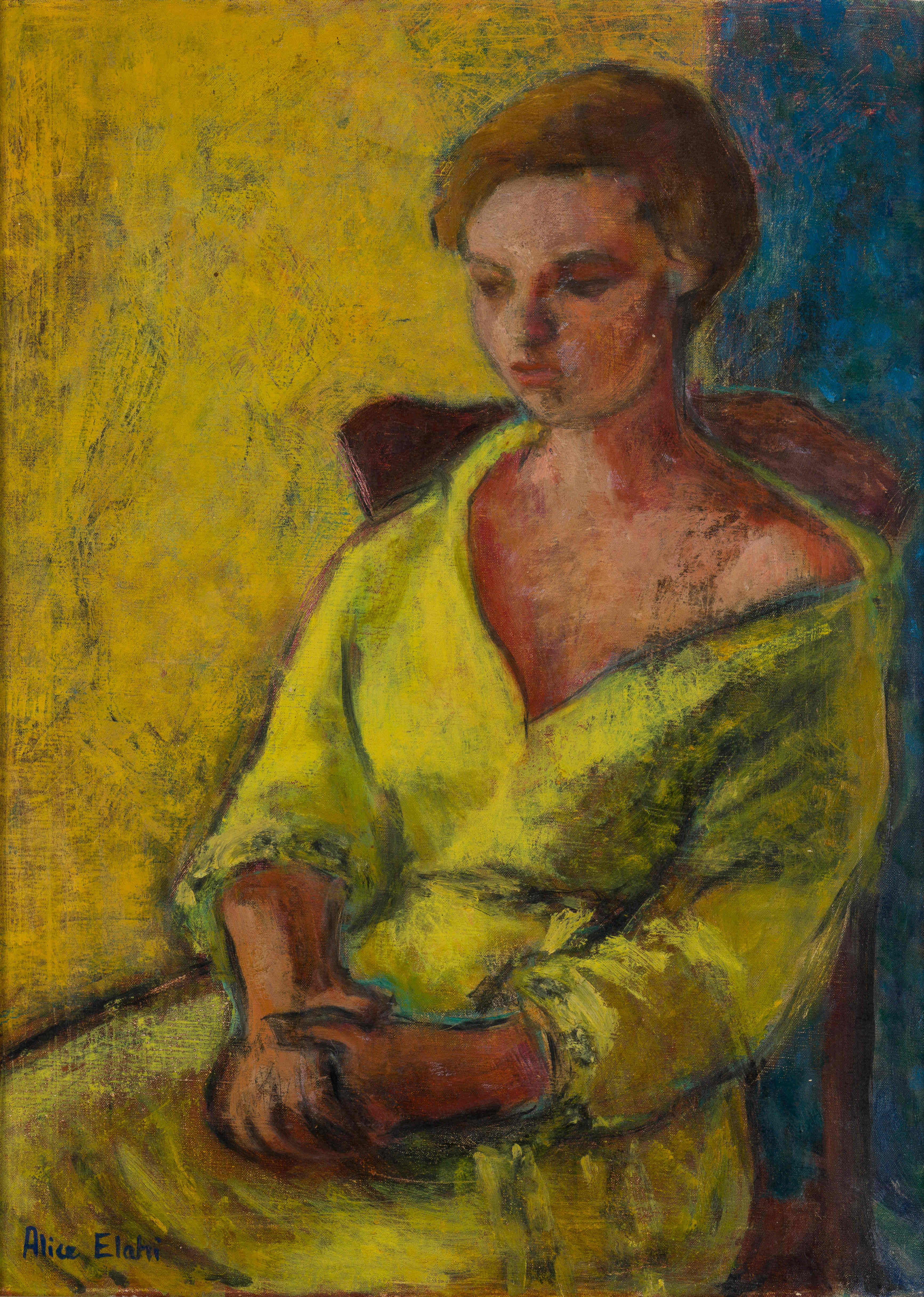 Alice Elahi; Seated Woman