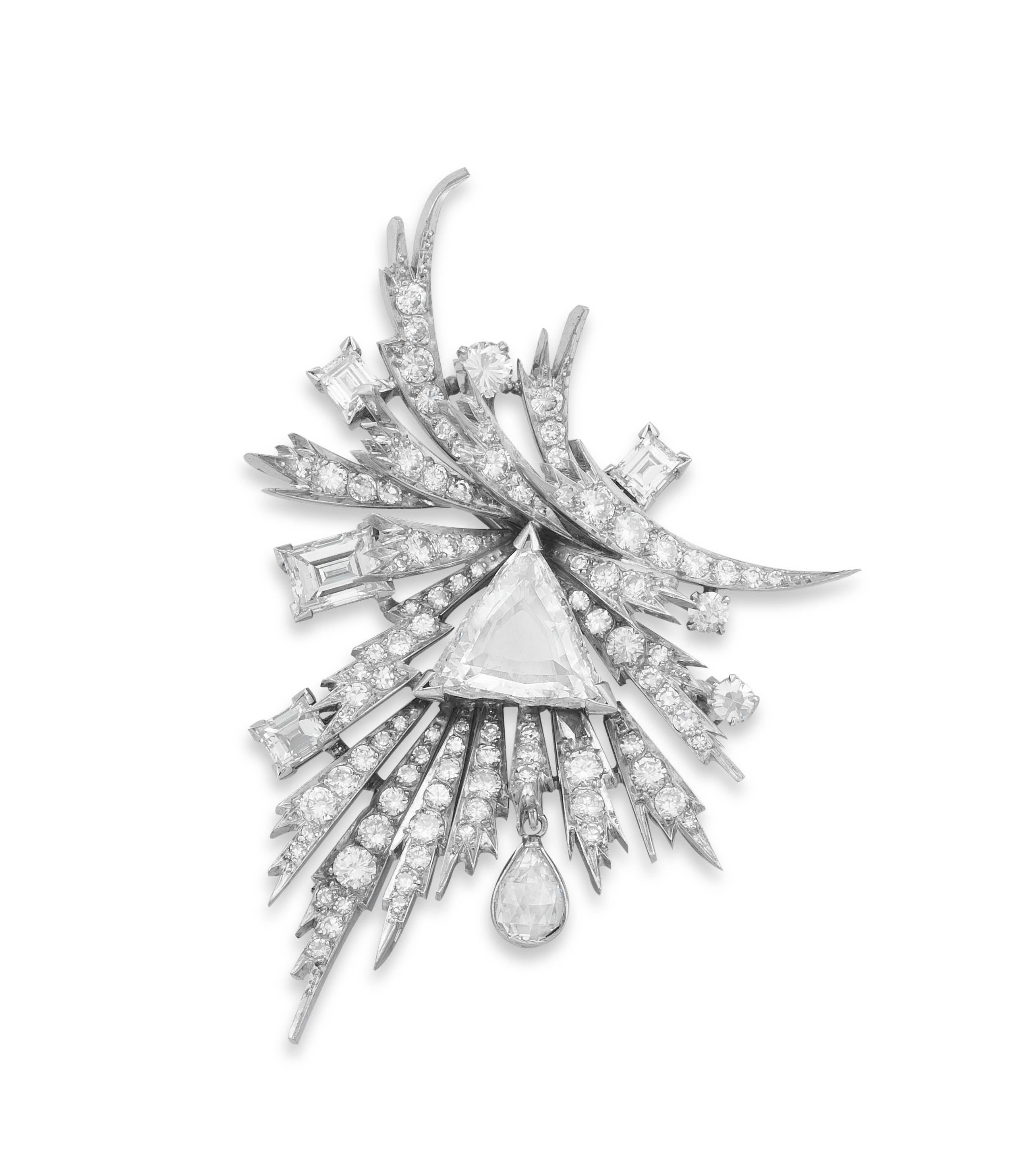 Diamond brooch/pendant