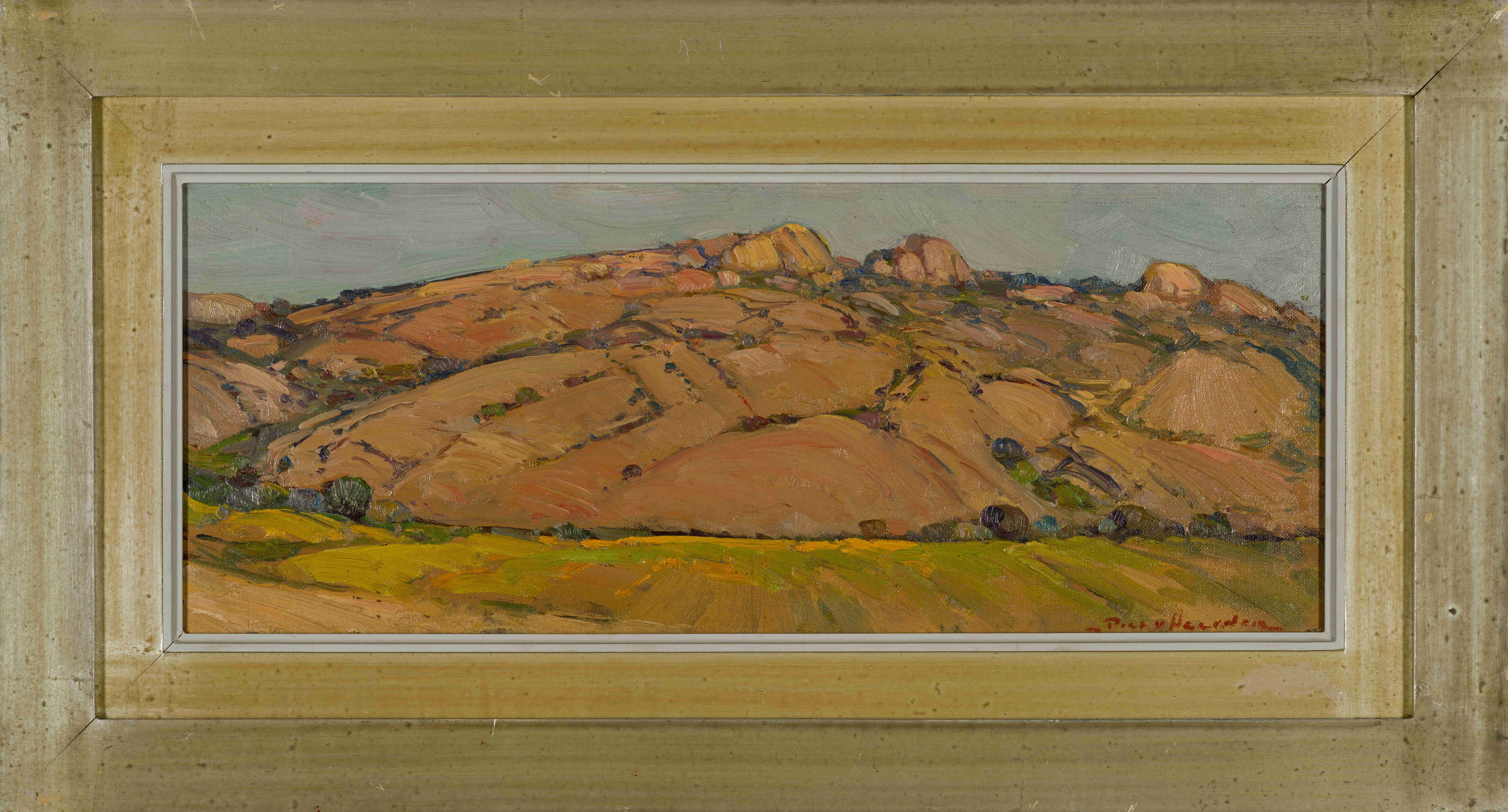 Piet van Heerden; Landscape with Rocky Outcrop