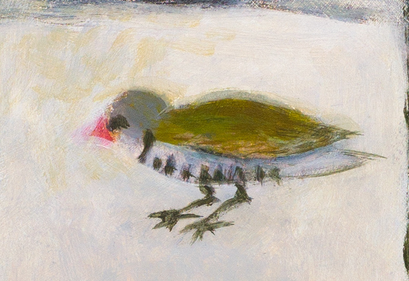 Susan Helm Davies; Still Life with Embroidered Bird