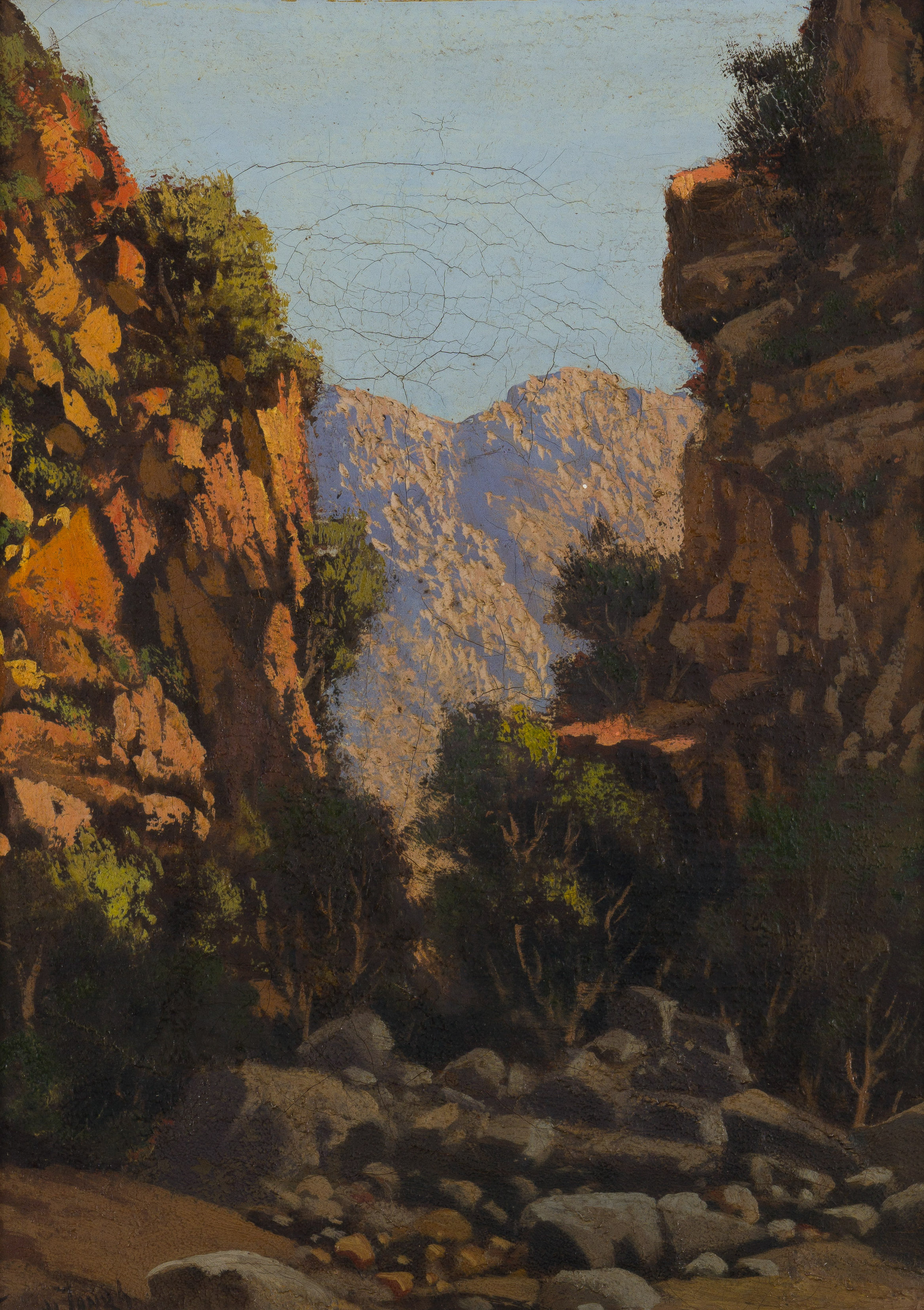 Tinus de Jongh; Mountain Landscape