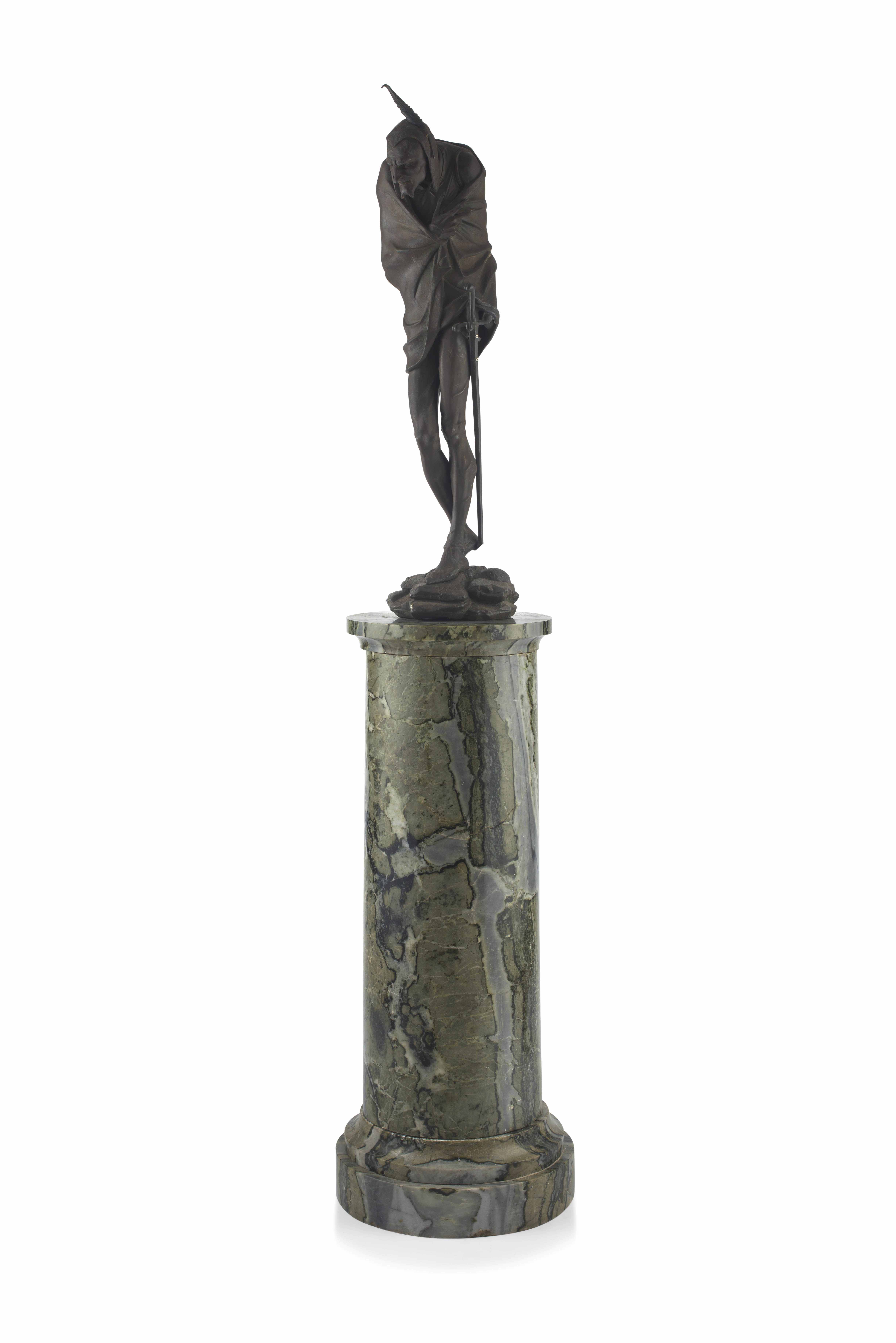 A spelter figure of Mephistopheles, after Jacques Louis Gautier, French, (1831- )