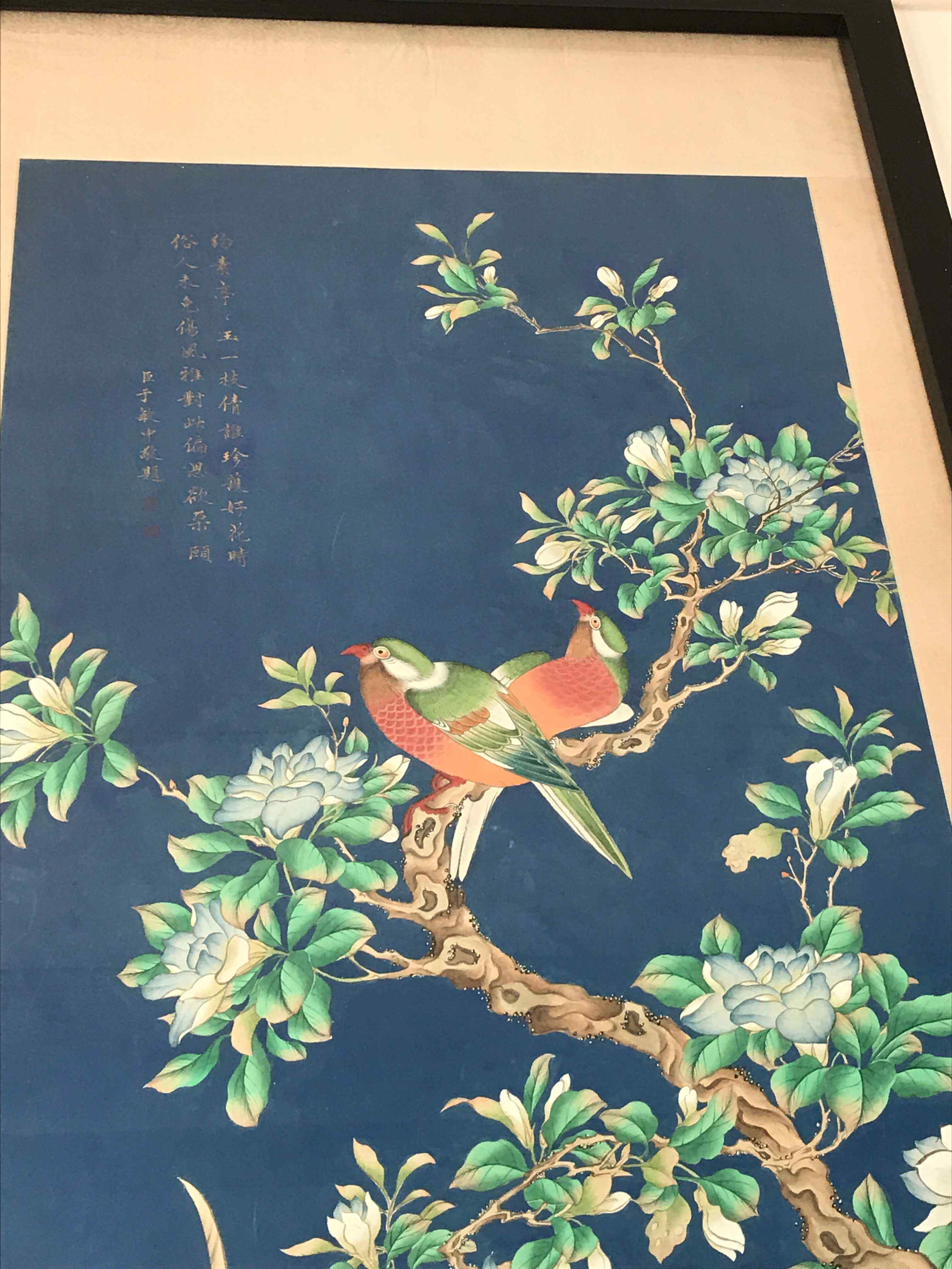 A set of four Chinese ink and colour on paper scroll paintings, early Republic period