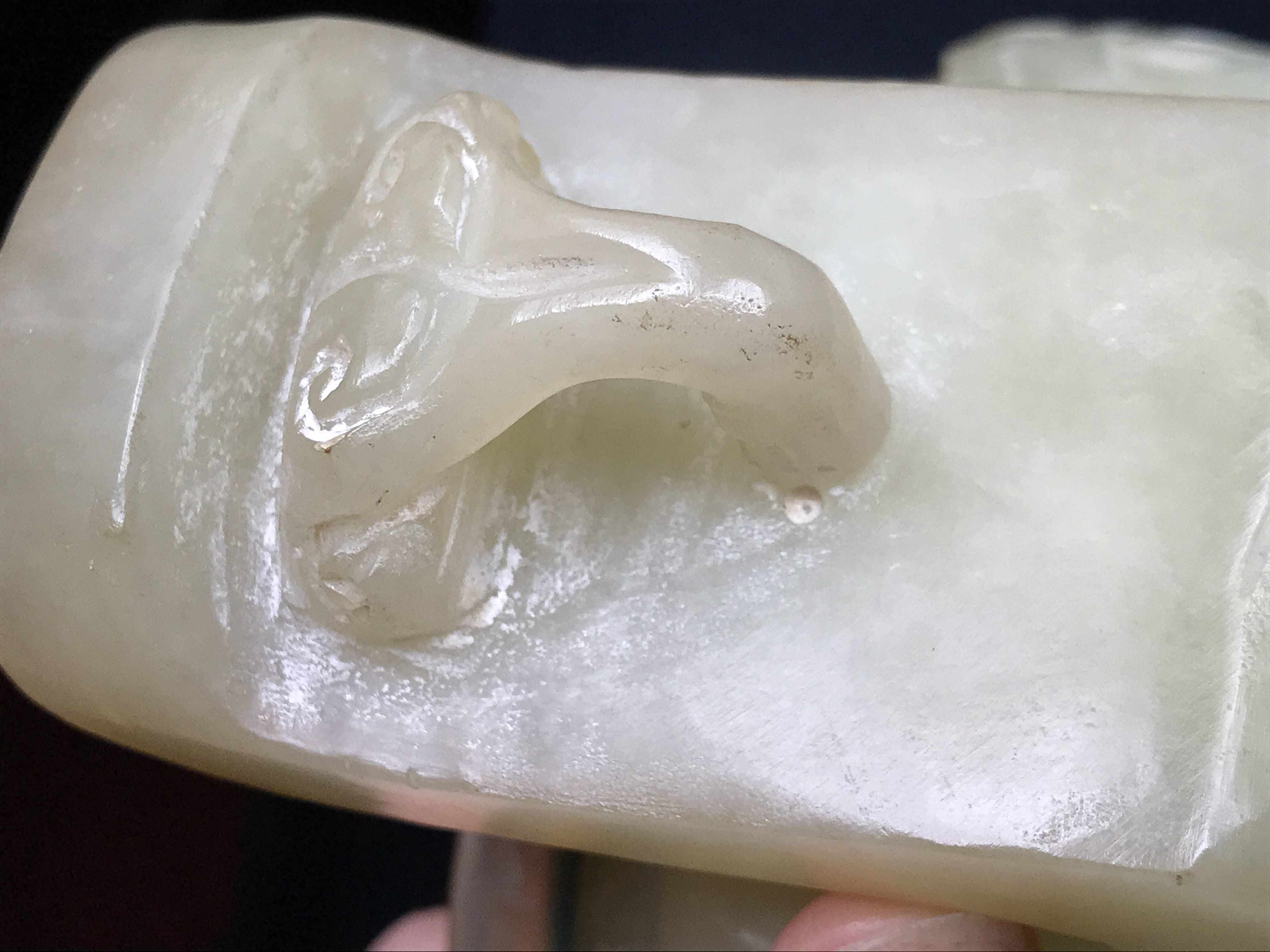 A Chinese celadon jade censor, Qing Dynasty, 19th century