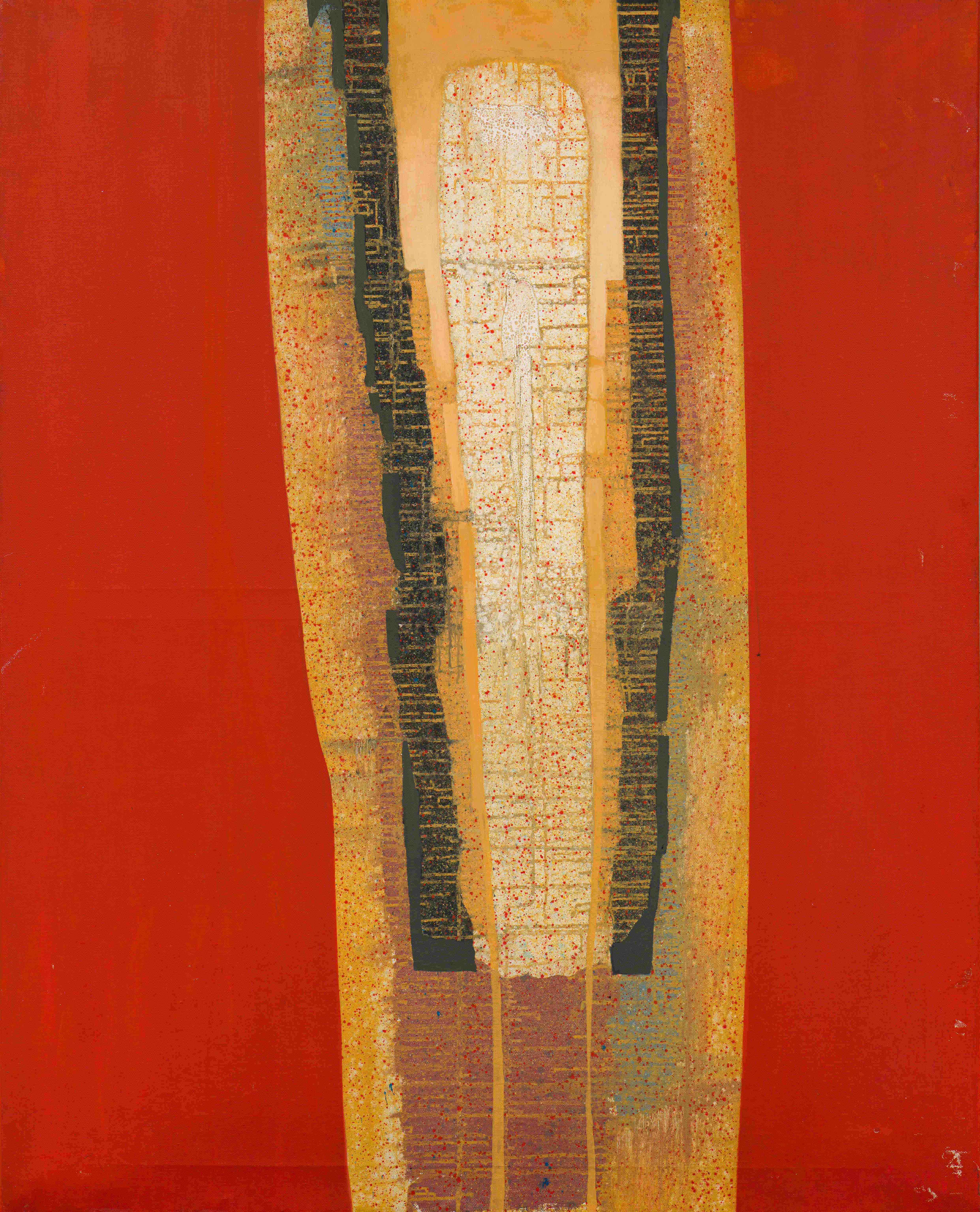 Larry Scully; Abstract Composition in Red