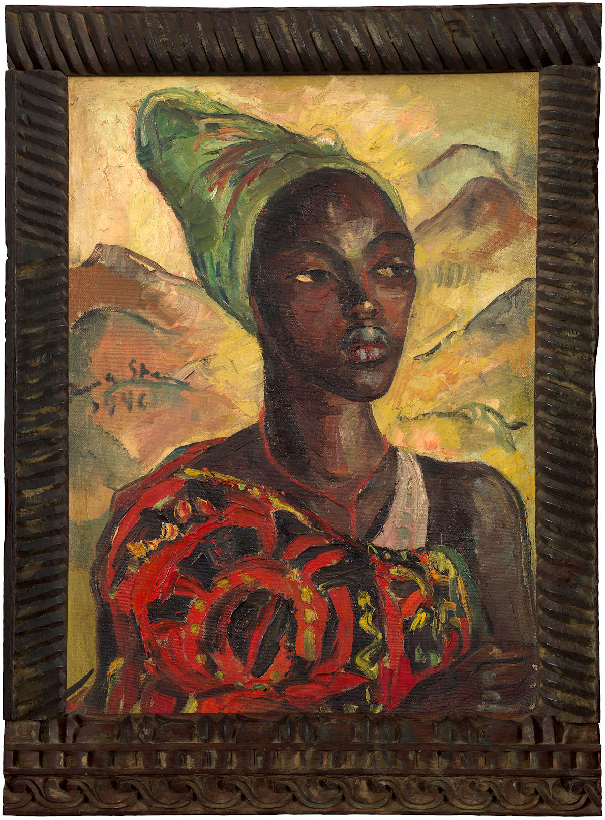 Irma Stern; A Watussi Woman with Mountains