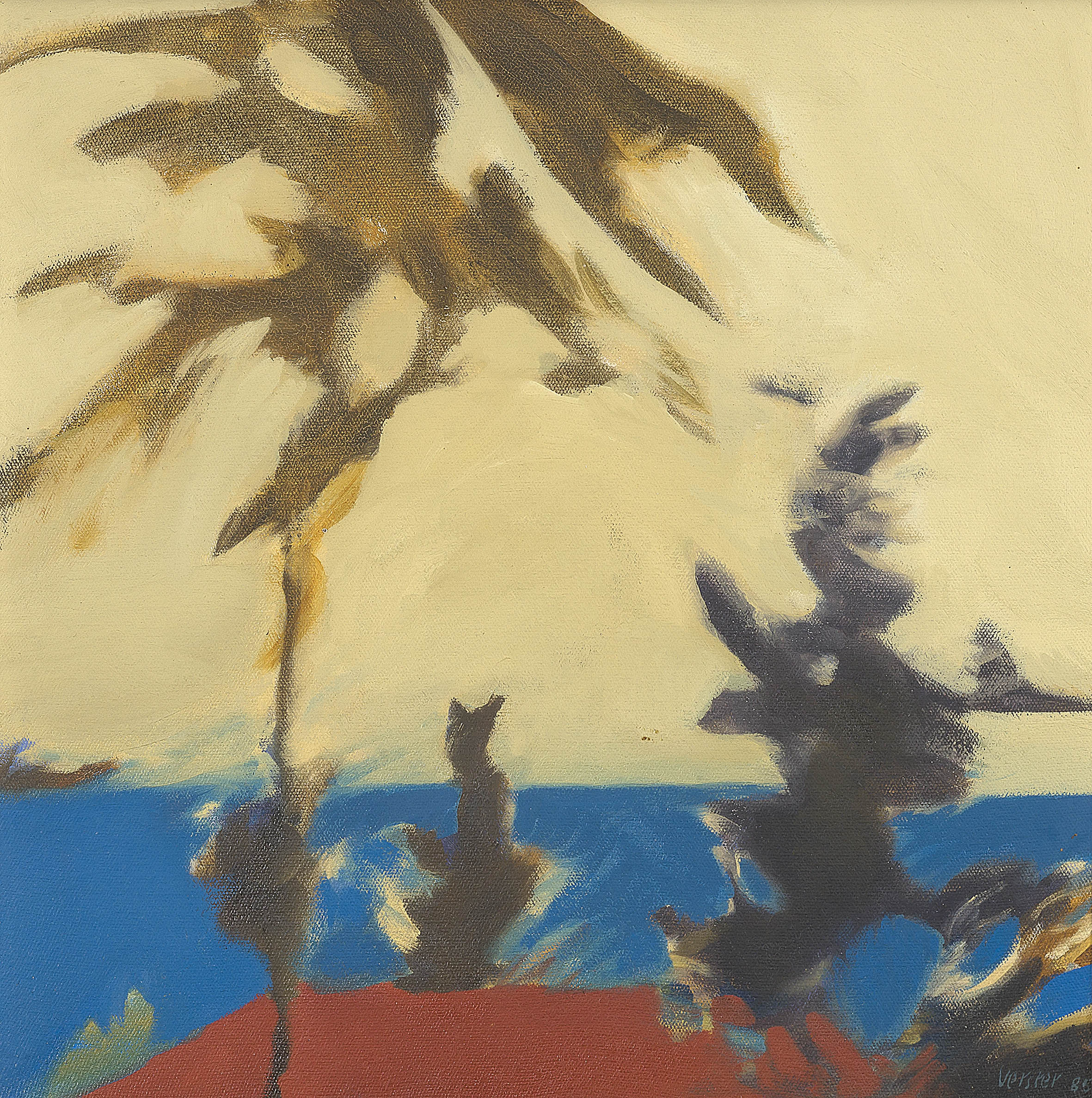Andrew Verster; Background: Palms and Rooftops