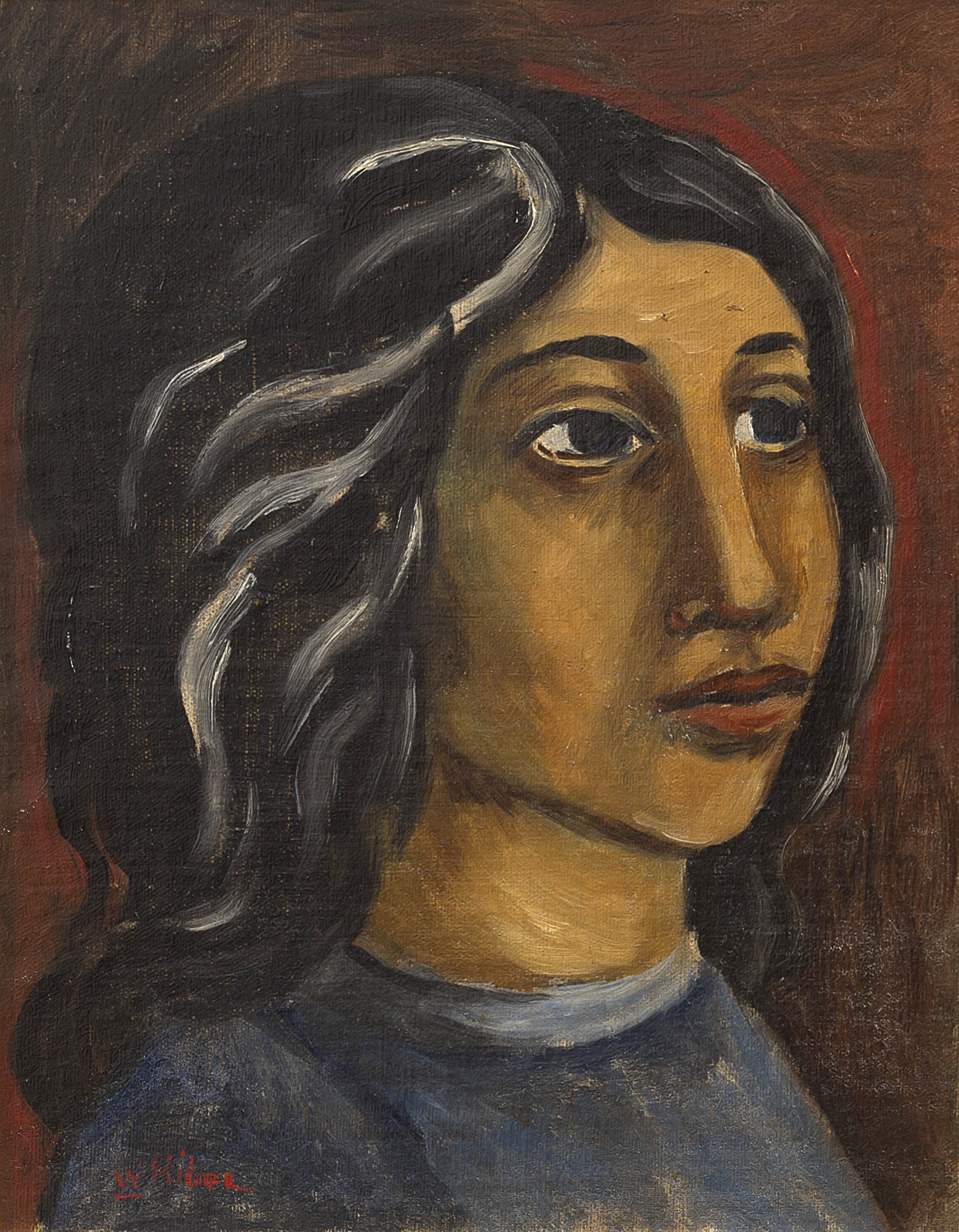 Wolf Kibel; Portrait of a Young Woman