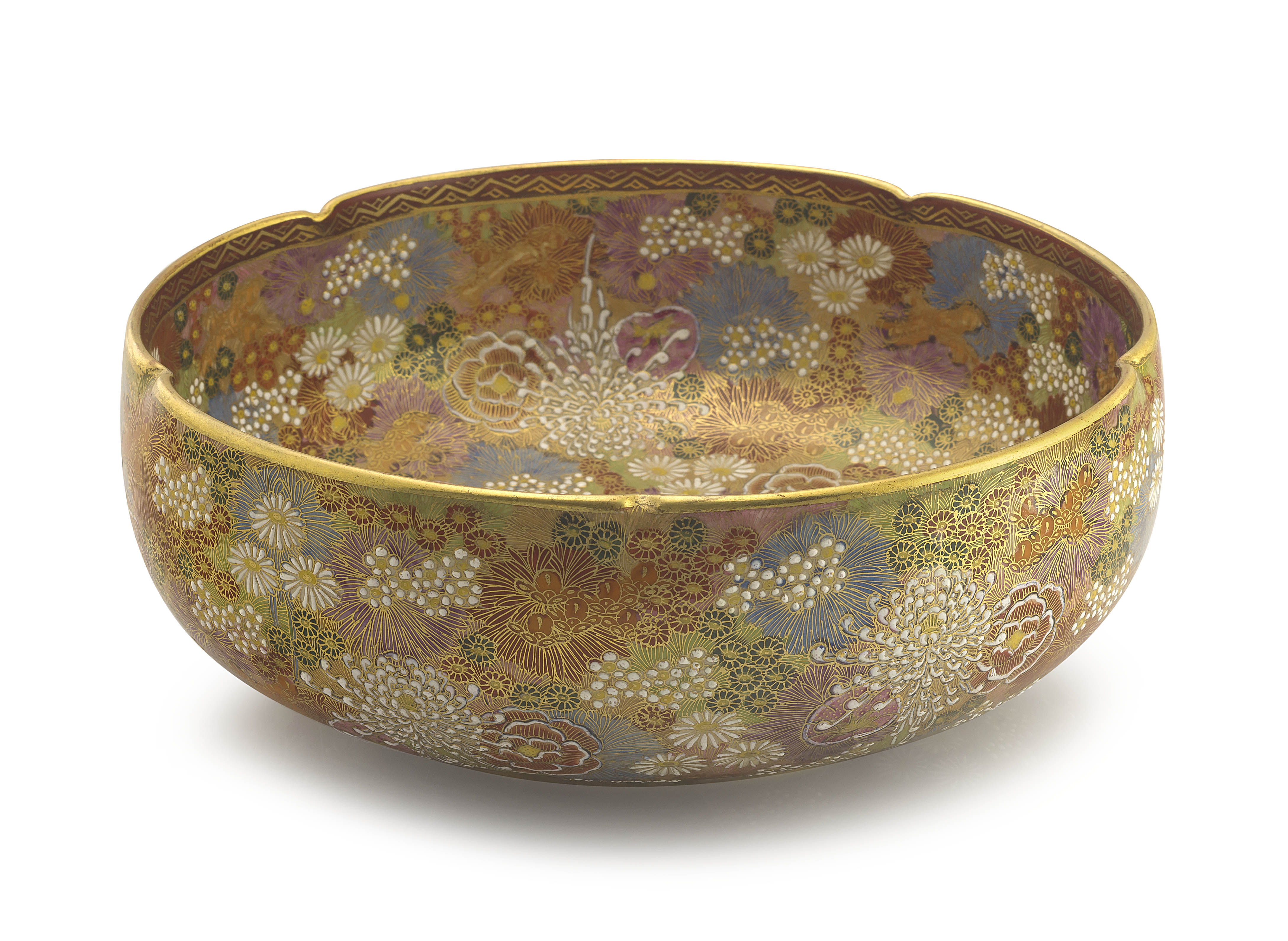 A Japanese Satsuma bowl, Meiji period, 1868-1912