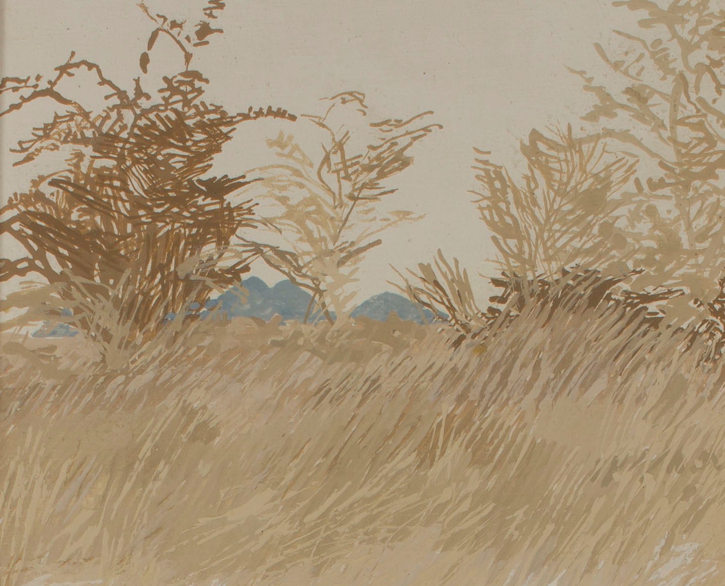 Adolph Jentsch; Gras Landschaft (Grass Landscape)