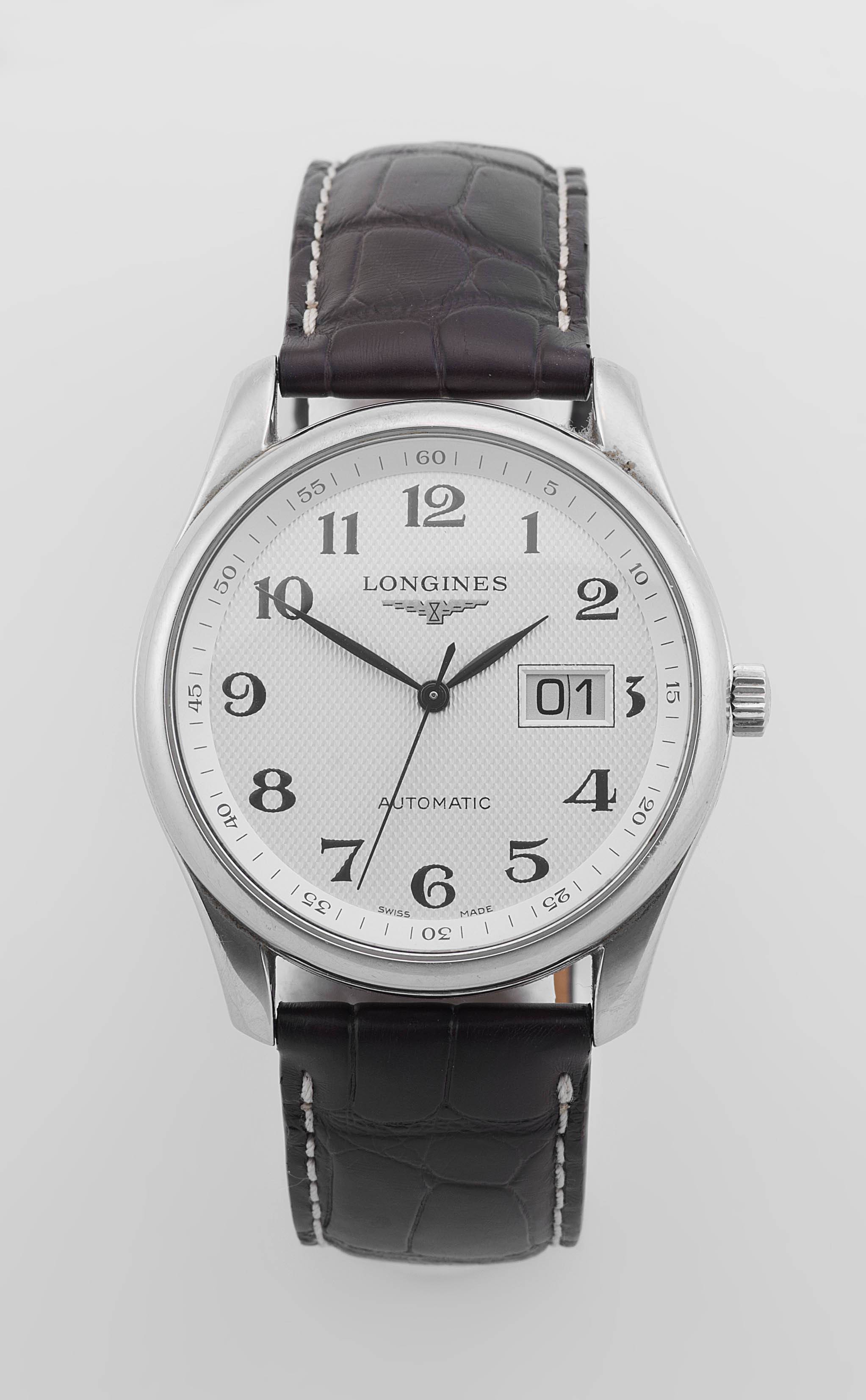 A Gentleman s stainless steel Longines Master Collection