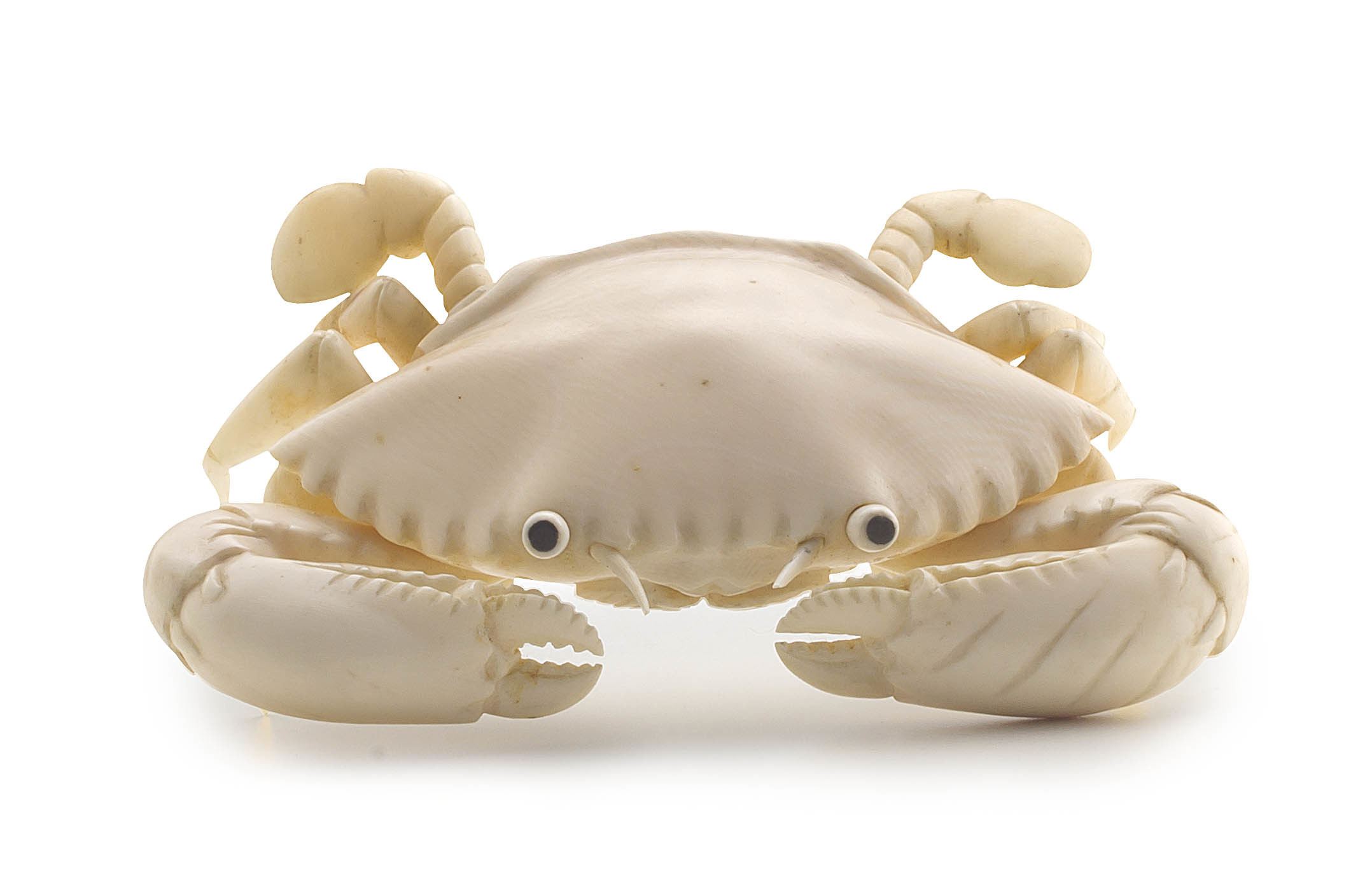 A Japanese ivory figure of a crab, Meiji period, 1868-1912