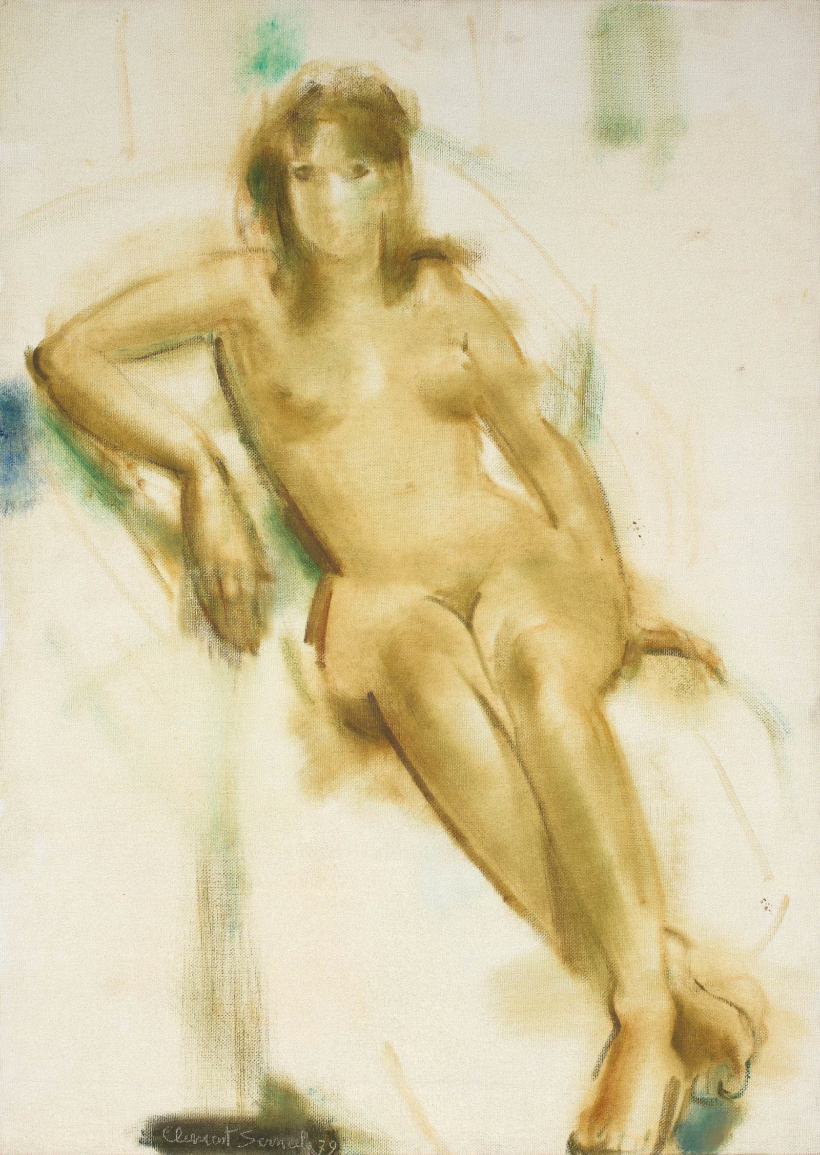 Clement Serneels; Seated Nude