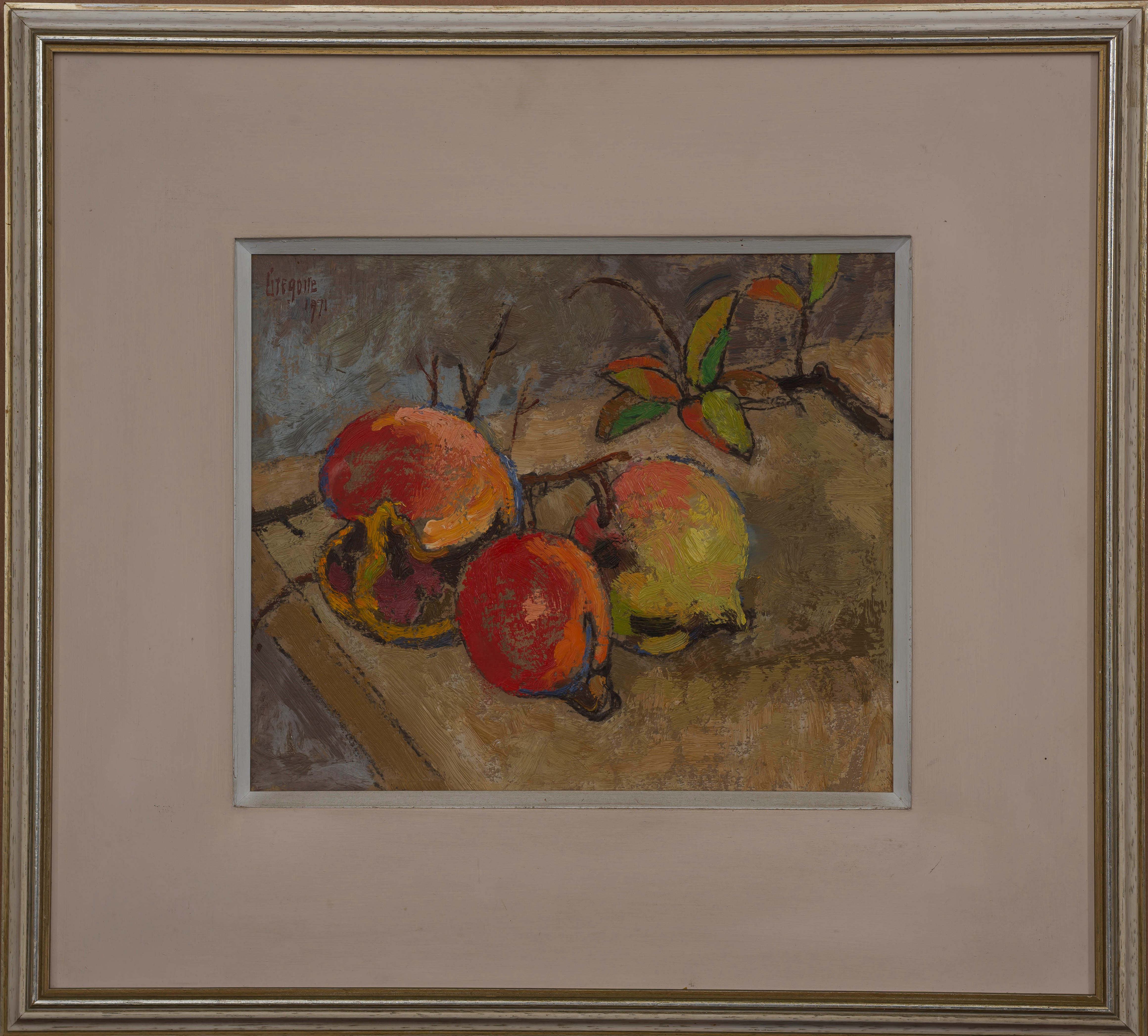 Gregoire Boonzaier; Three Pomegranates