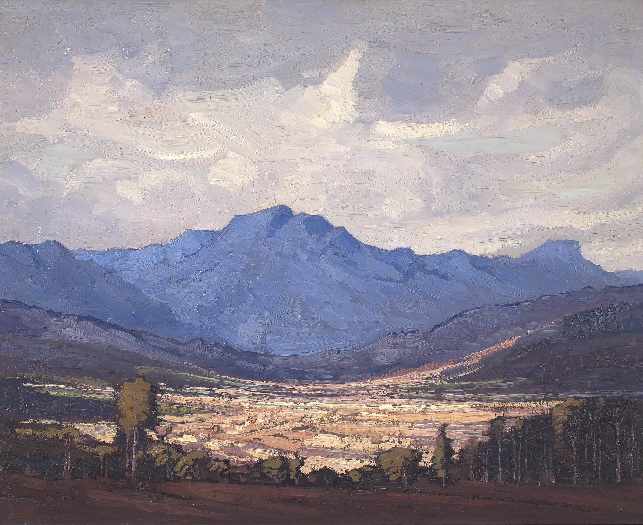Jacob Hendrik Pierneef; Extensive Mountain Landscape