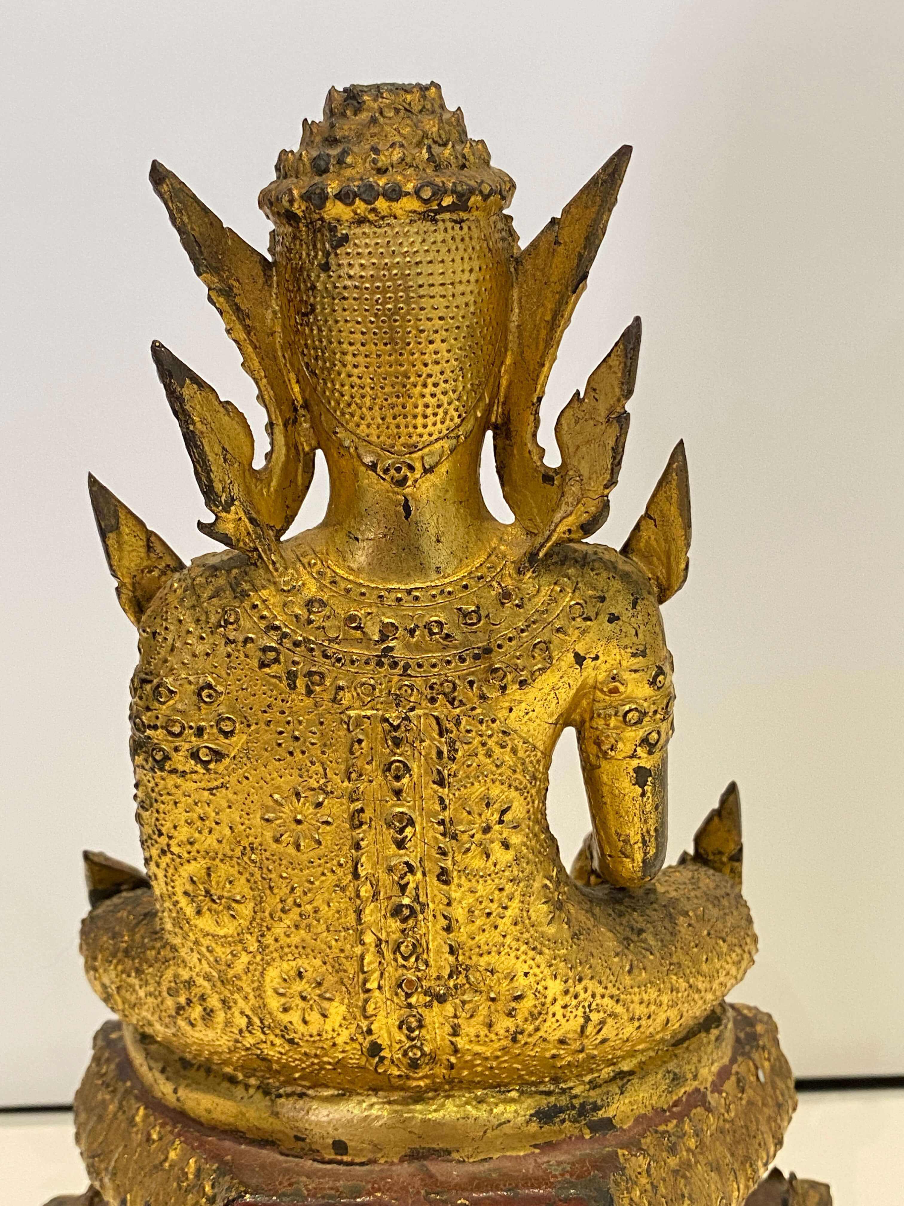 A gilt-bronze figure of Buddha, Thailand, Rattanakosin Period, 19th century