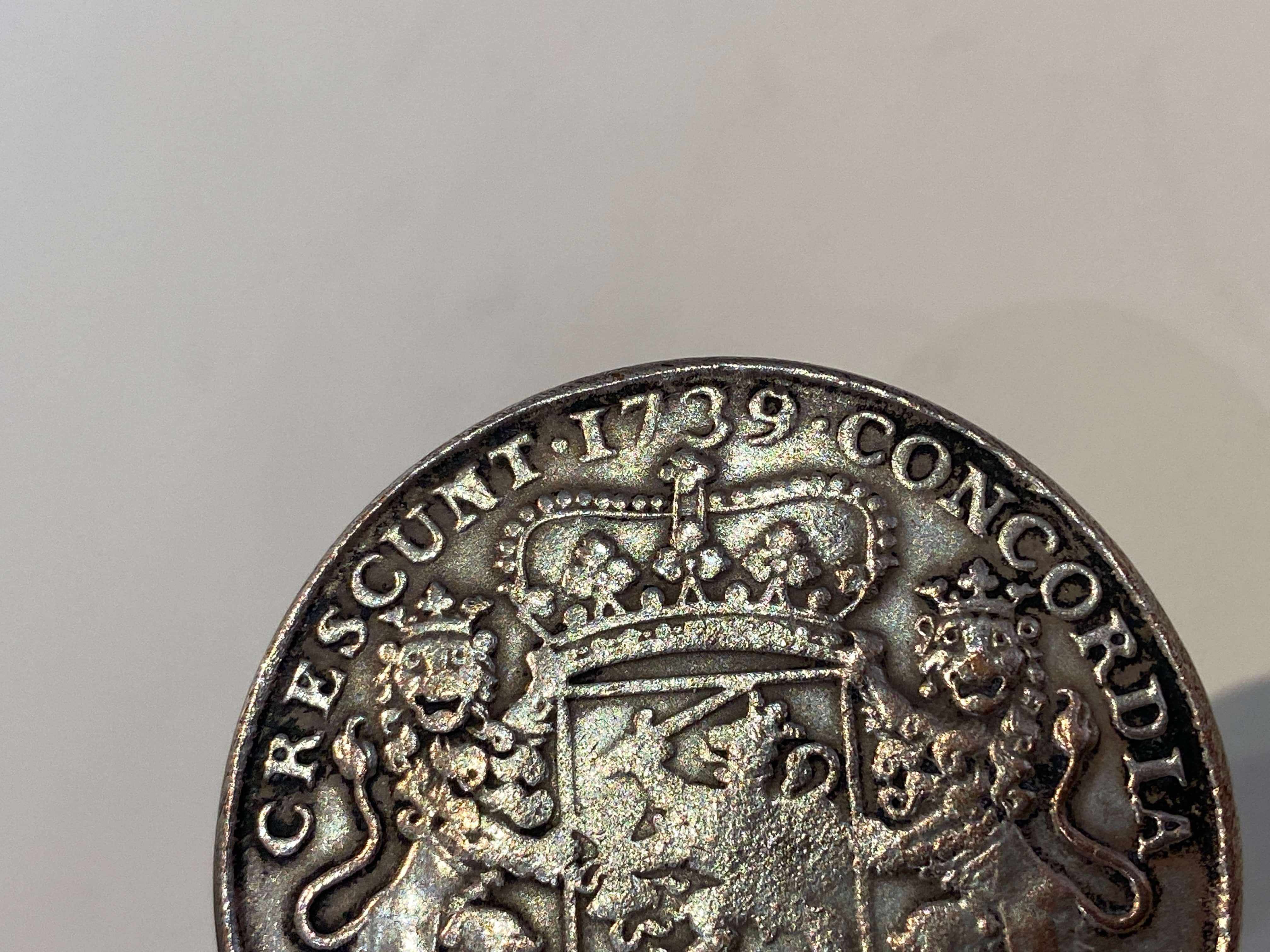 Holland, VOC, two ducatoons or silver riders, 1739