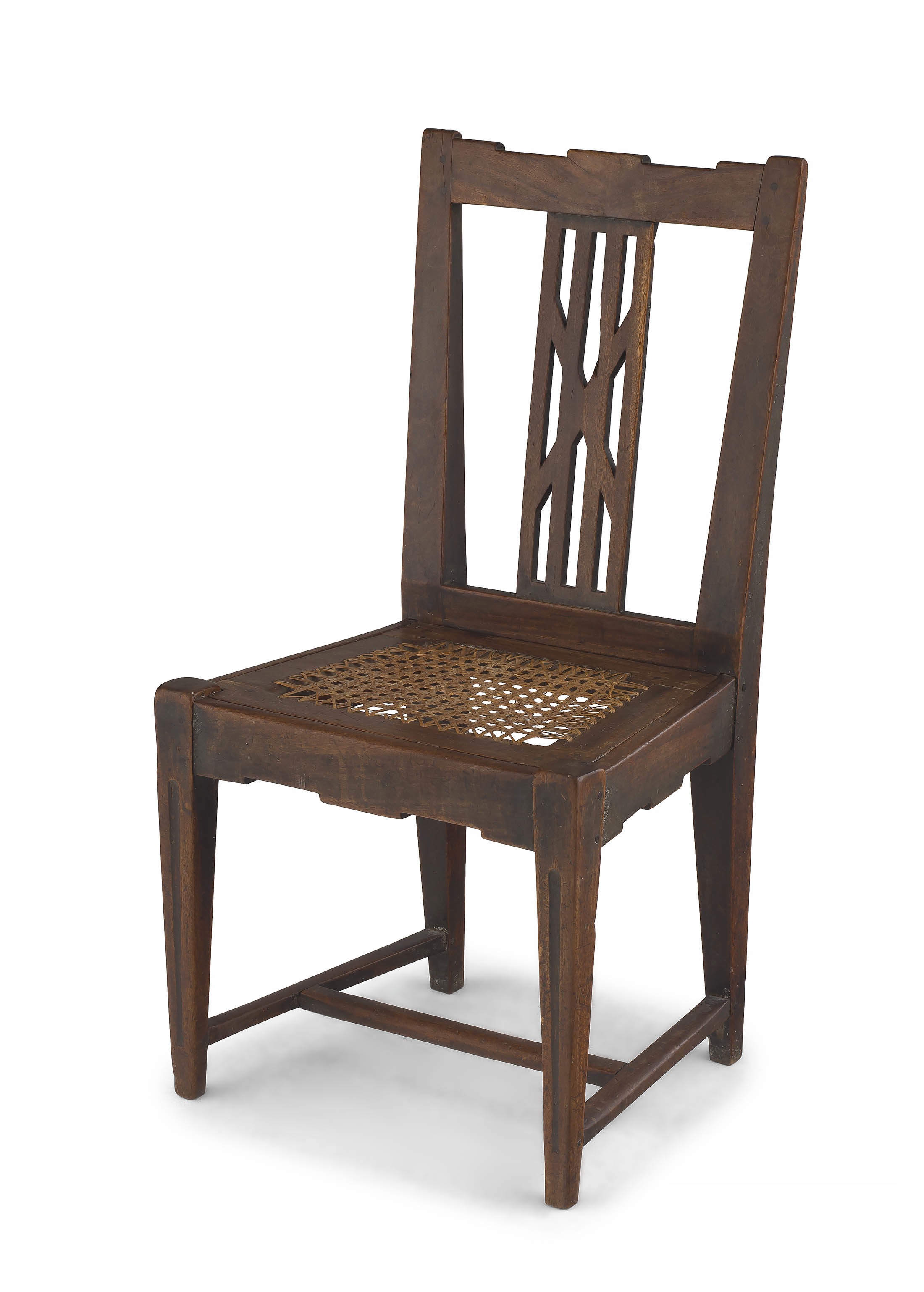 A Cape Neo-Classical stinkwood split-splat side chair