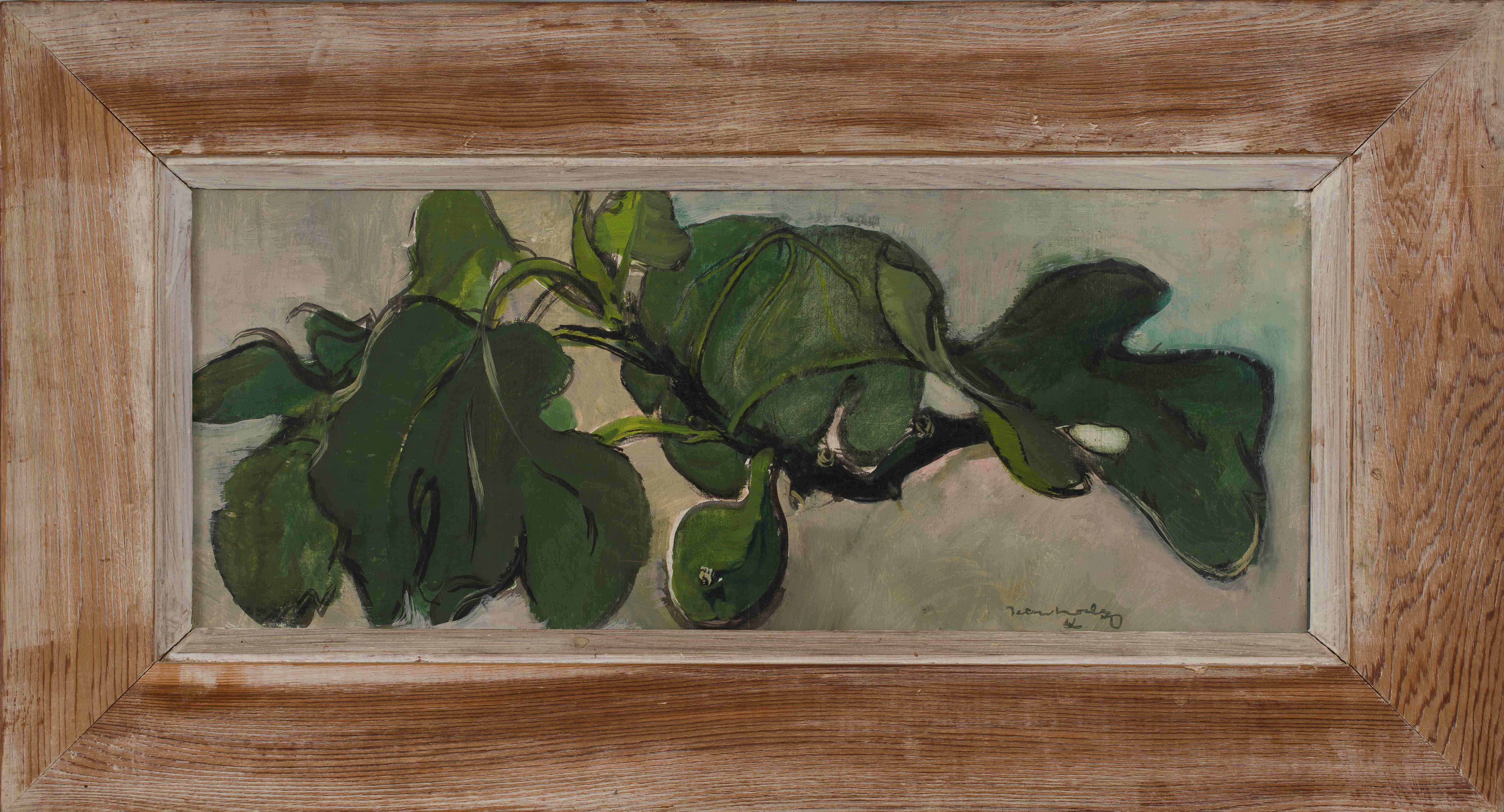 Jean Welz; Still Life with Fig Branch