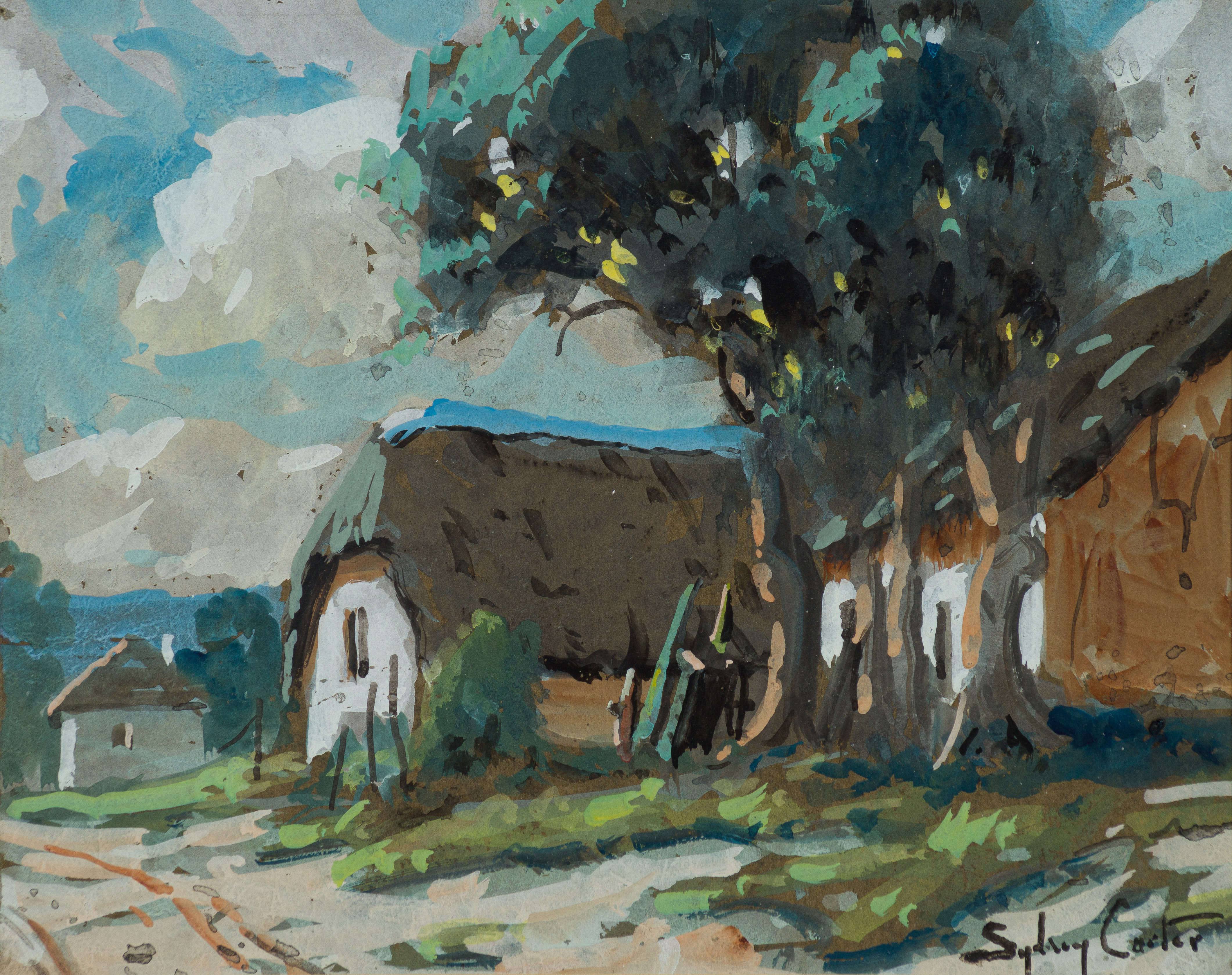 Sydney Carter; Bluegums and Thatched Houses