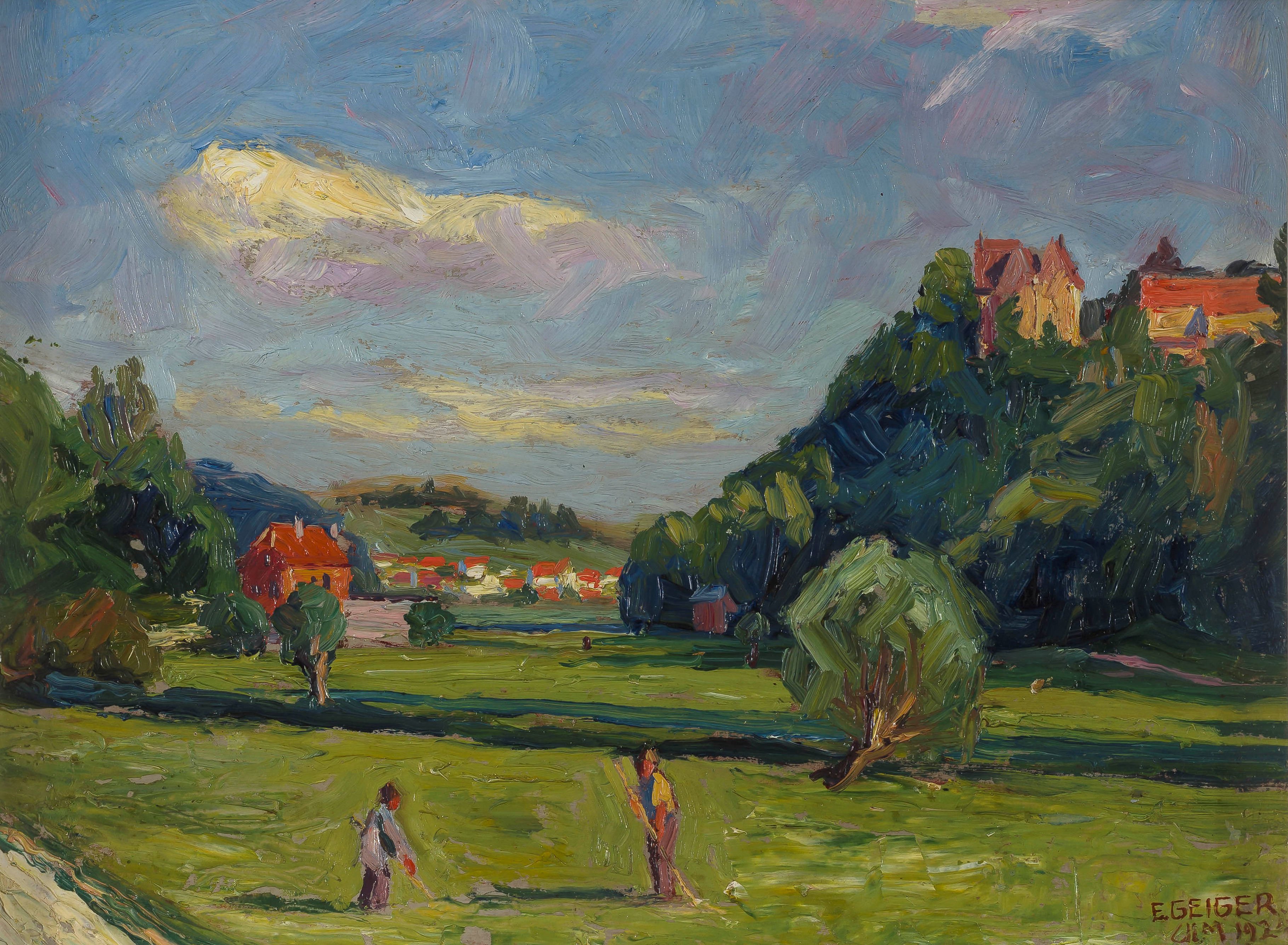 Ernst Samuel Geiger; Landscape