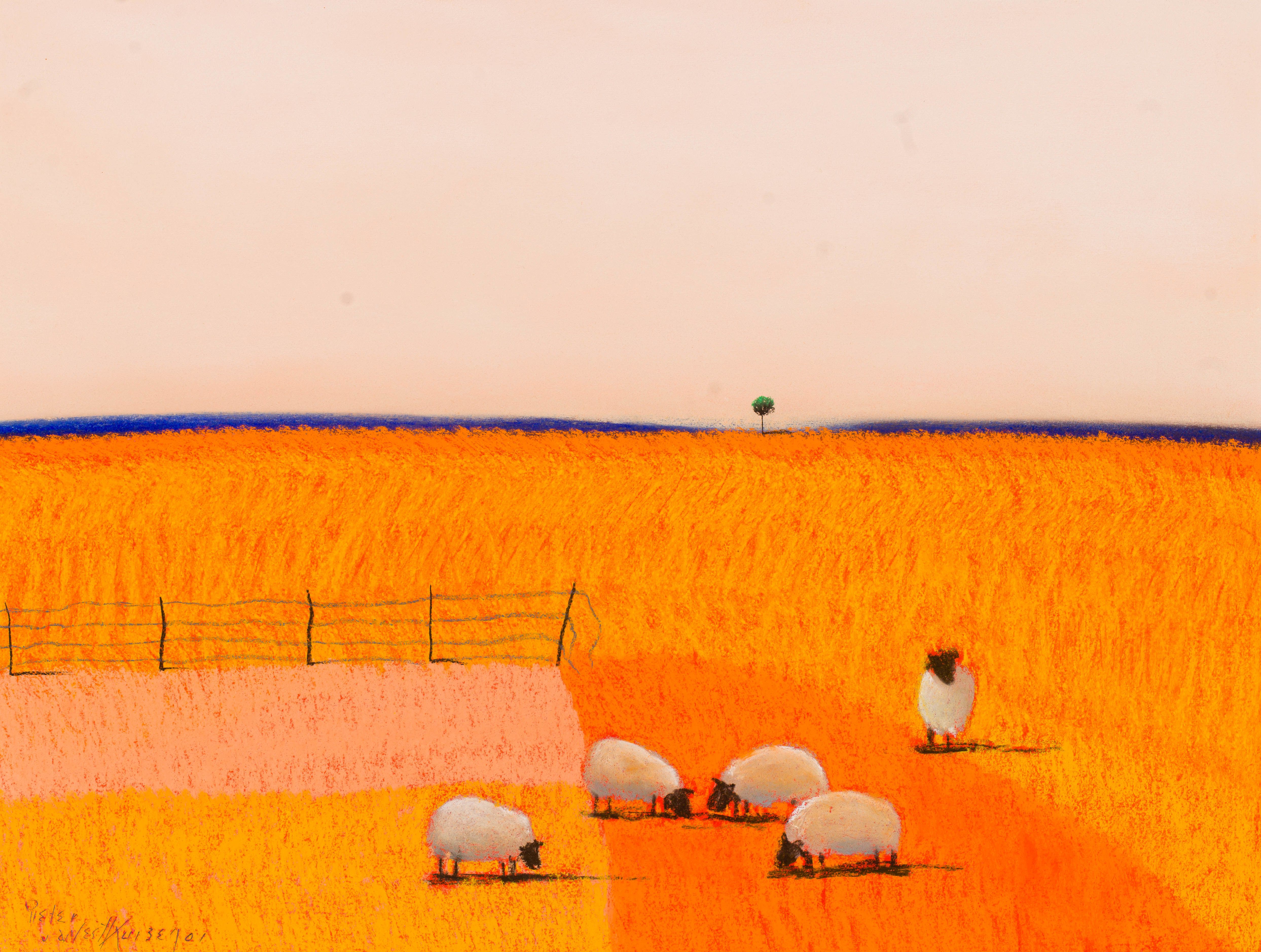 Pieter van der Westhuizen; Sheep in a Field