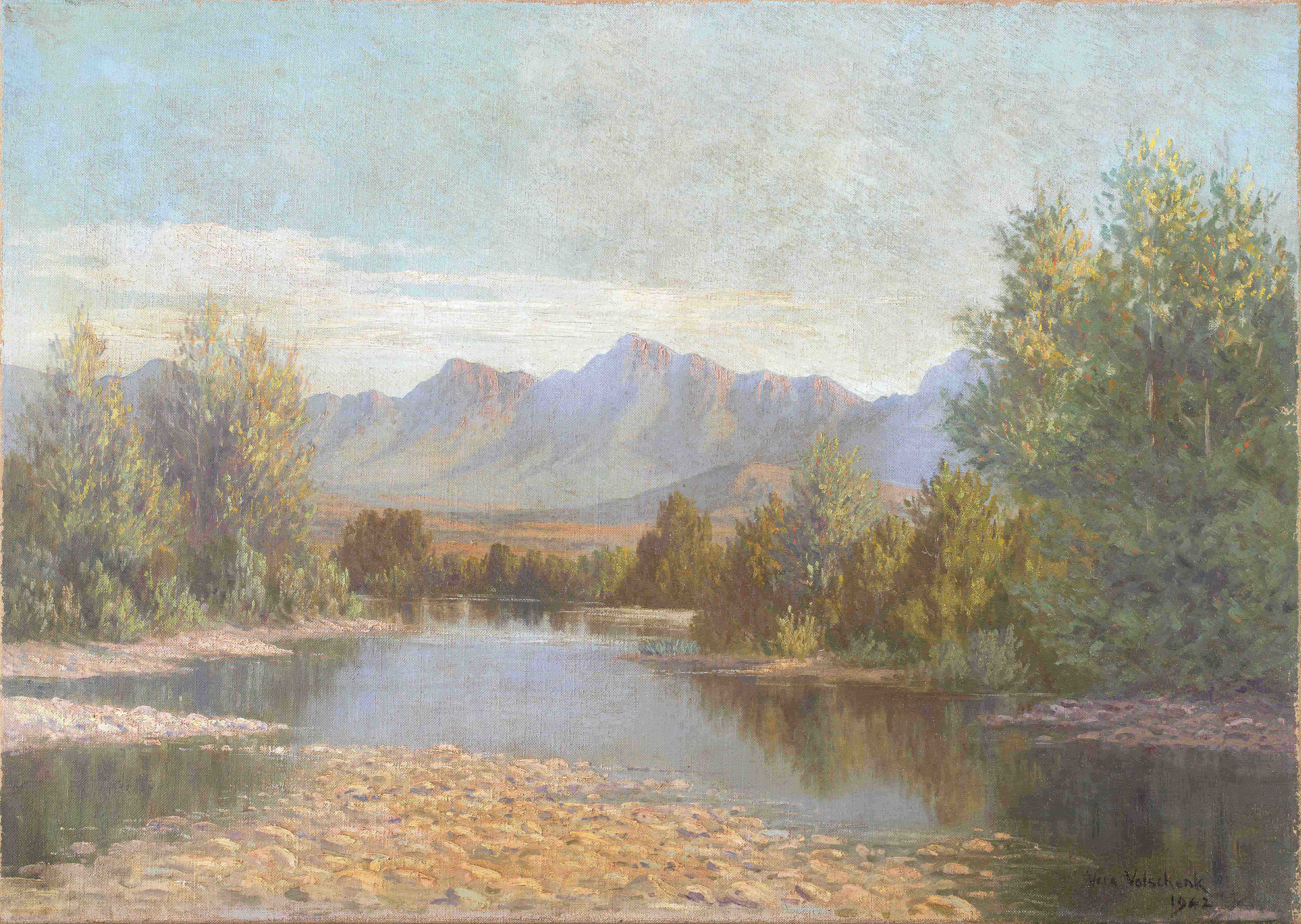 Vera Volschenk; The Berg River, Paarl