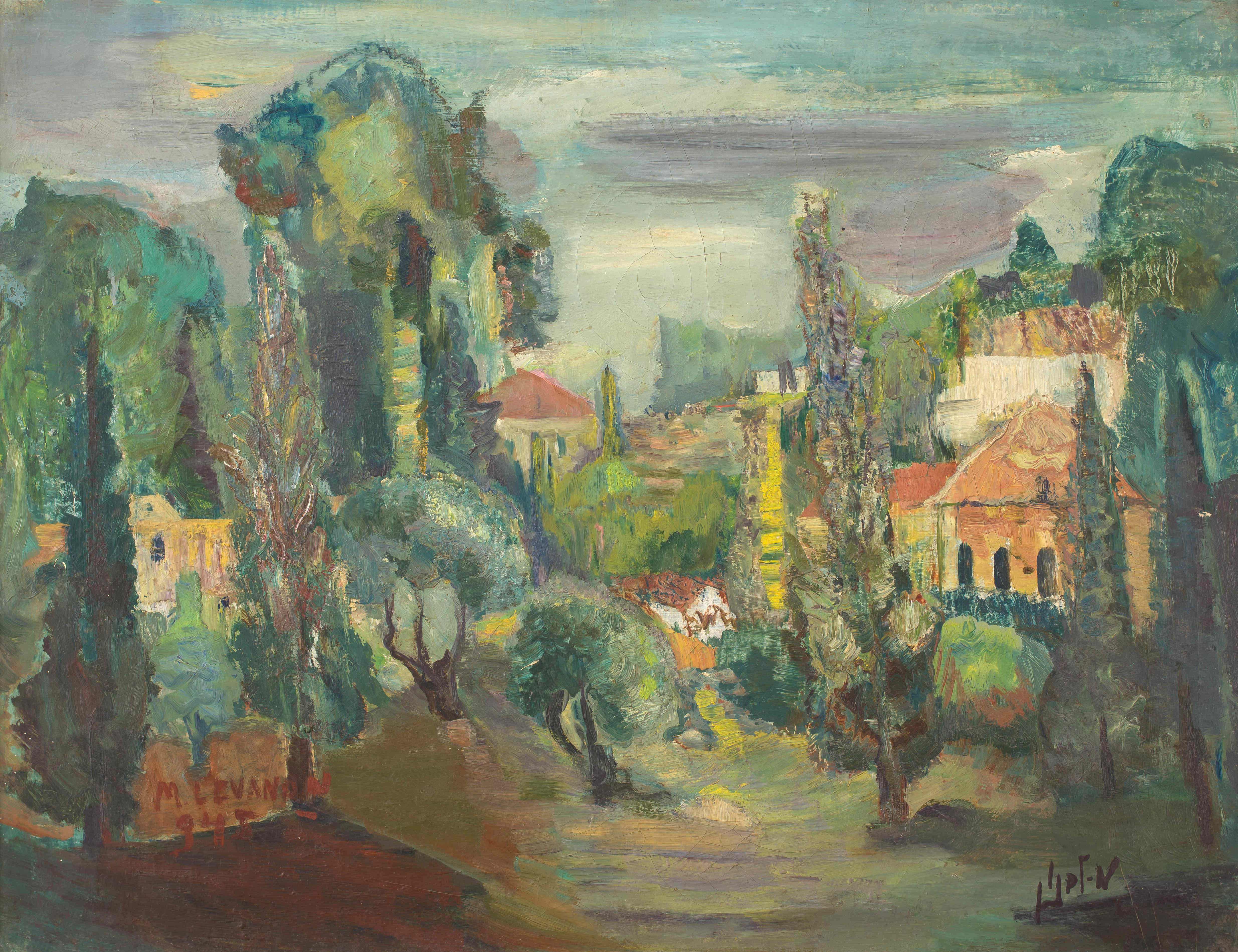 Mordechai Levanon; Jerusalem Landscape
